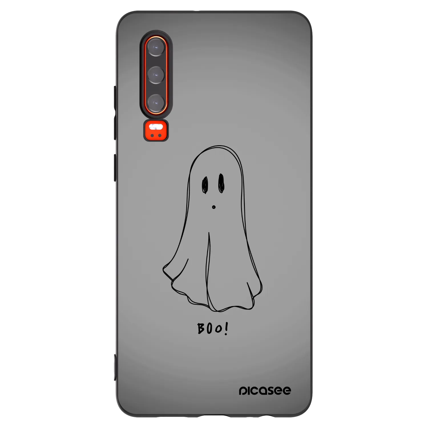 Picasee fekete szilikon tok az alábbi mobiltelefonokra Huawei P30 - Ghost