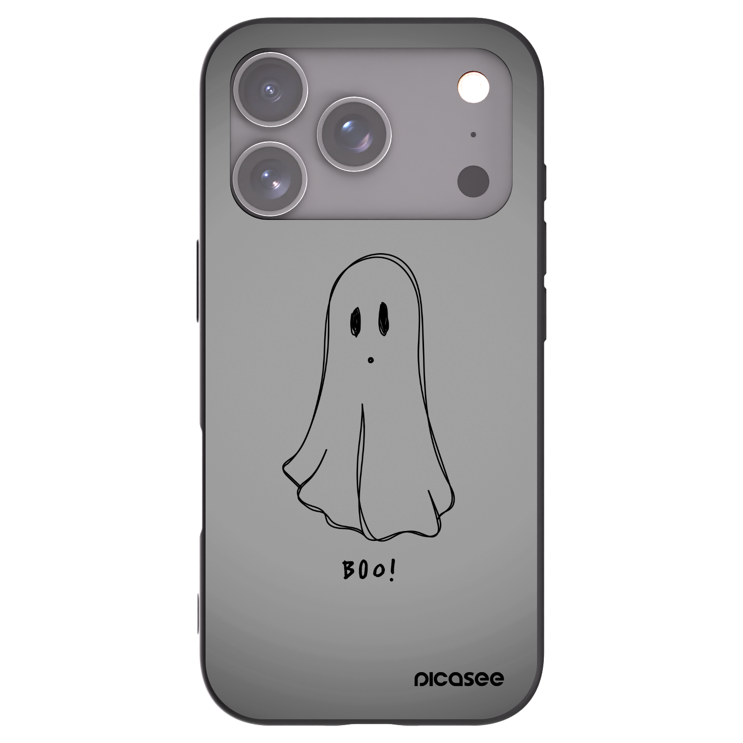Picasee fekete szilikon tok az alábbi mobiltelefonokra Apple iPhone 17 Pro - Ghost