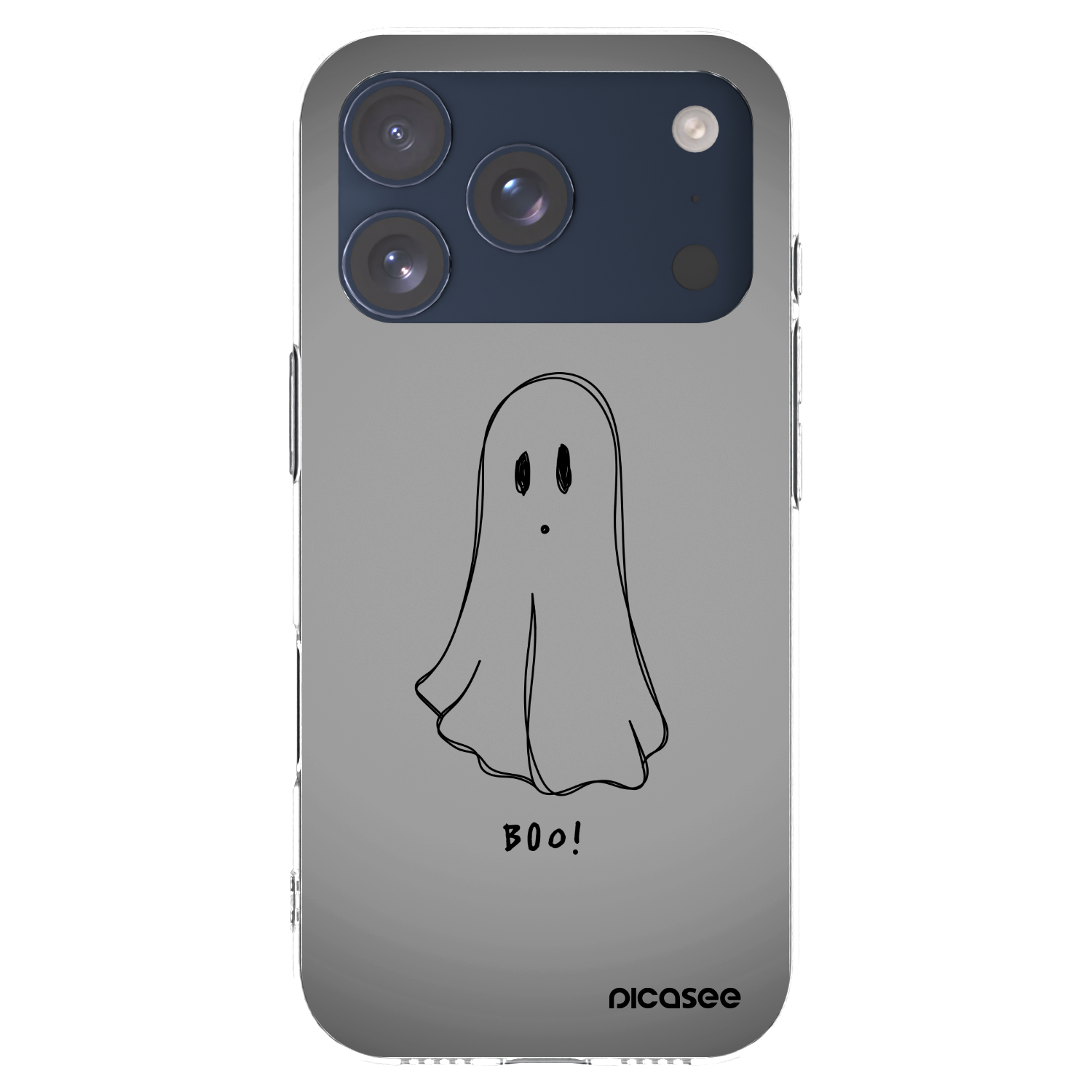 Picasee átlátszó szilikon tok az alábbi mobiltelefonokra Apple iPhone 17 Pro - Ghost