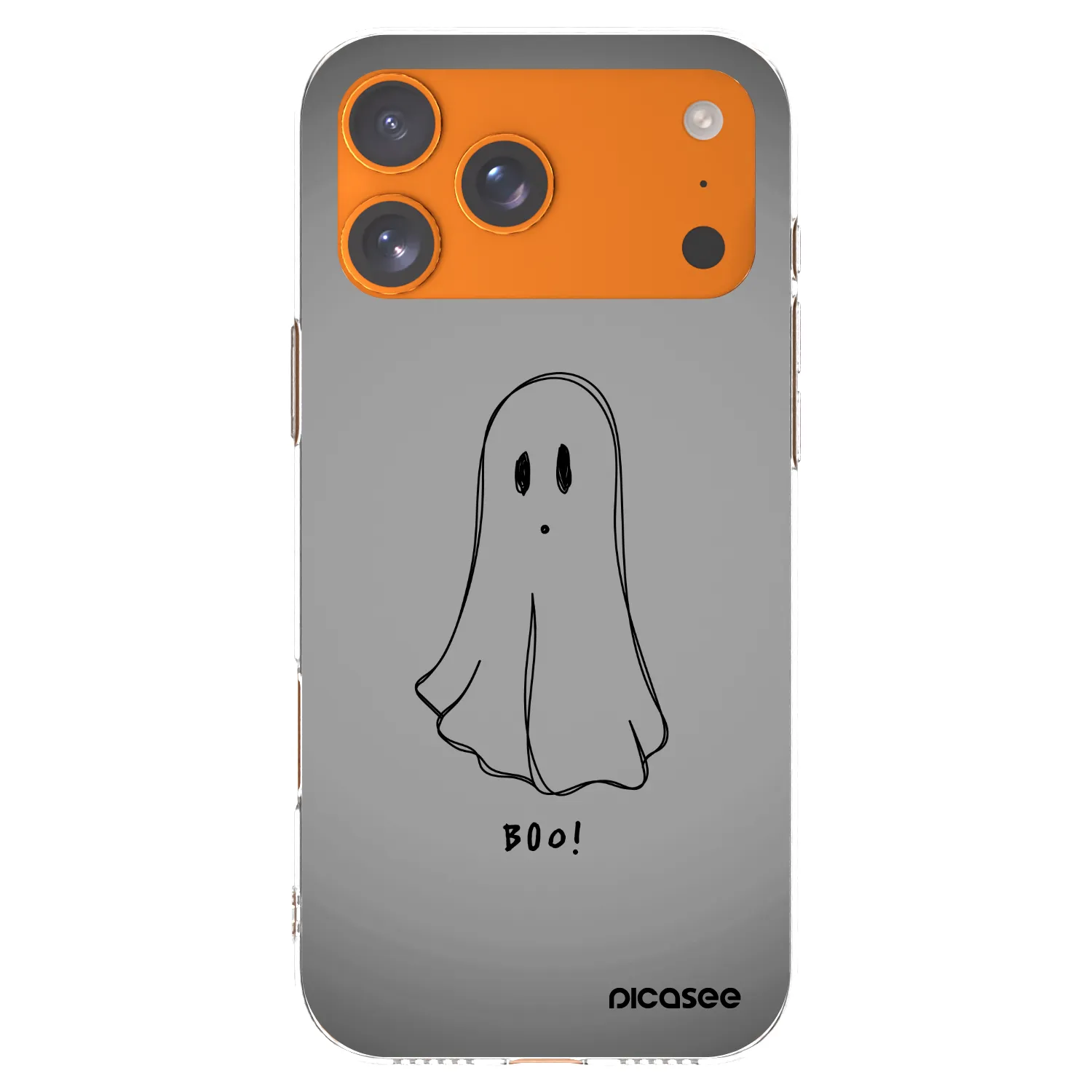 Picasee átlátszó szilikon tok az alábbi mobiltelefonokra Apple iPhone 17 Pro Max - Ghost