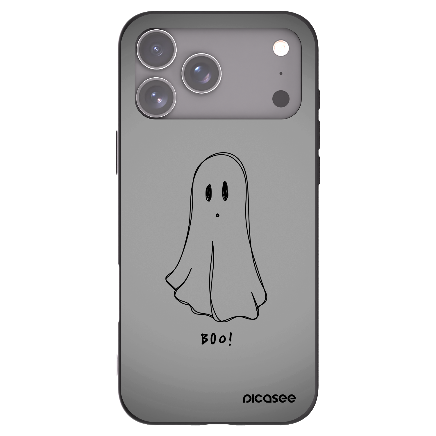Picasee fekete szilikon tok az alábbi mobiltelefonokra Apple iPhone 17 Pro Max - Ghost