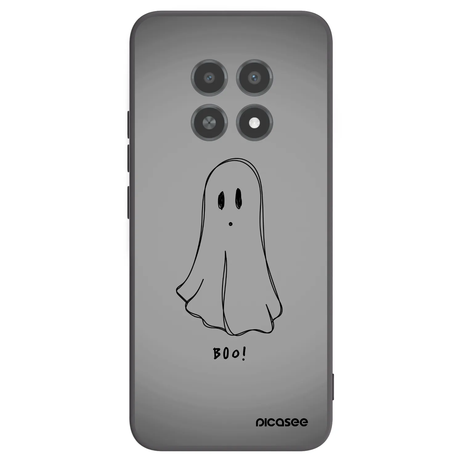 Picasee fekete szilikon tok az alábbi mobiltelefonokra Realme 12X - Ghost