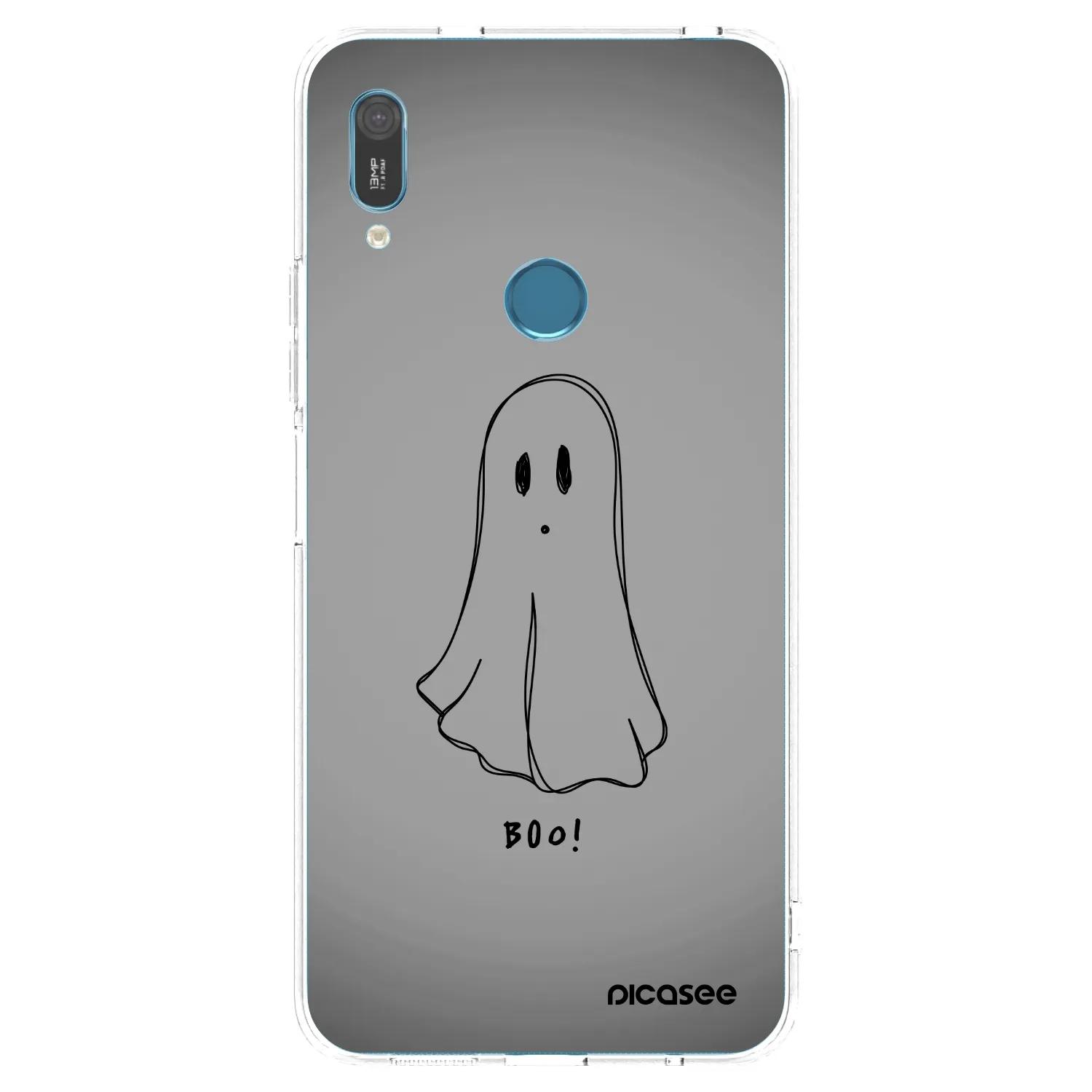 Picasee átlátszó szilikon tok az alábbi mobiltelefonokra Huawei Y6 2019 - Ghost