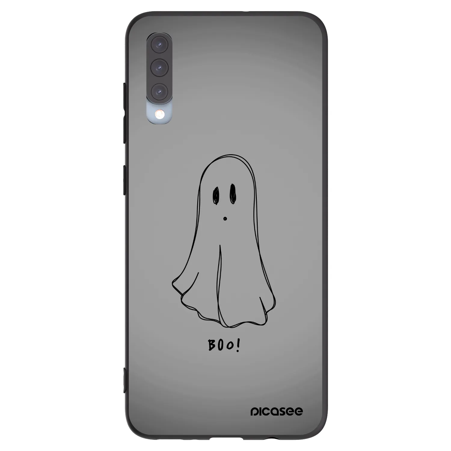 Picasee fekete szilikon tok az alábbi mobiltelefonokra Samsung Galaxy A70 A705F - Ghost