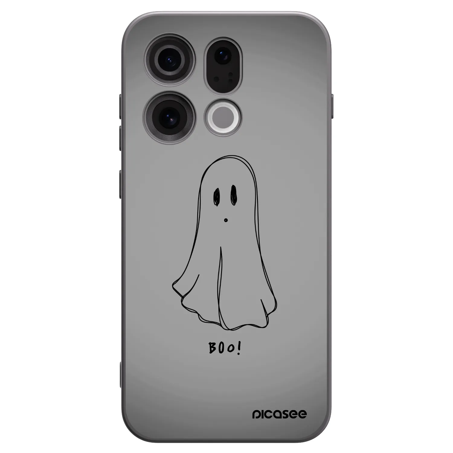 Picasee fekete szilikon tok az alábbi mobiltelefonokra OPPO Find X9 - Ghost