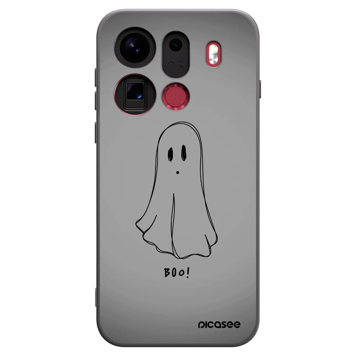 Picasee fekete szilikon tok az alábbi mobiltelefonokra OPPO Find X9 Pro - Ghost