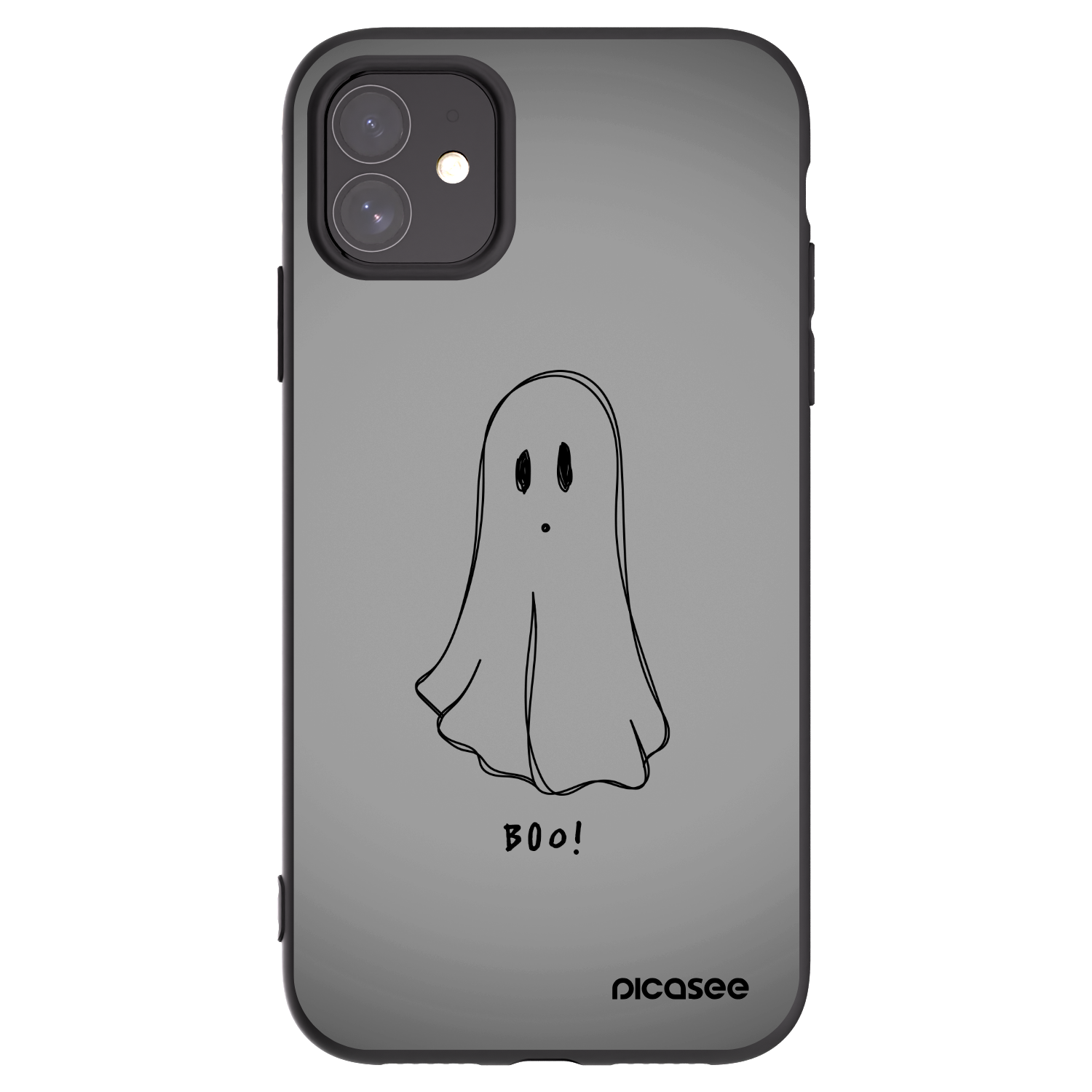 Picasee fekete szilikon tok az alábbi mobiltelefonokra Apple iPhone 11 - Ghost