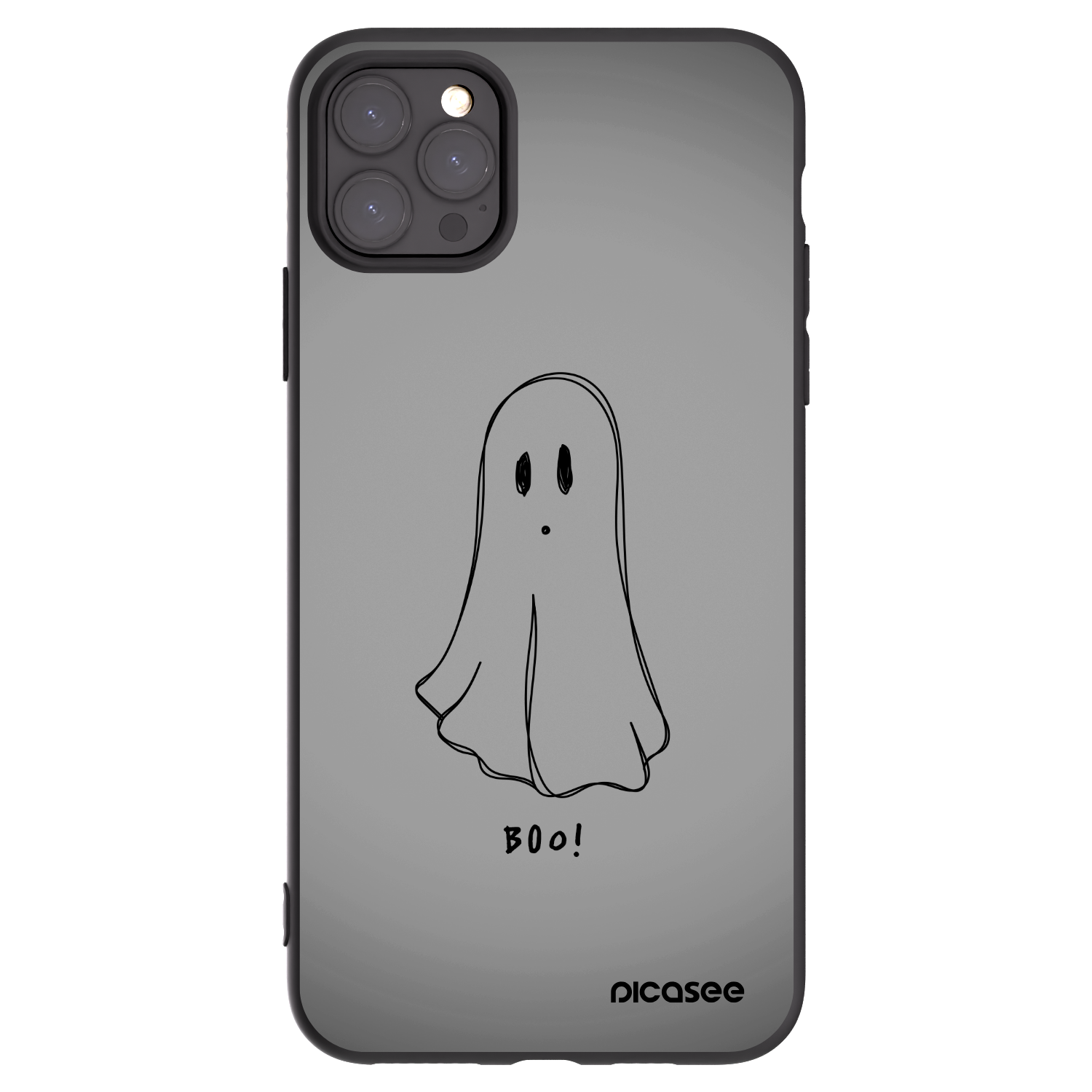 Picasee fekete szilikon tok az alábbi mobiltelefonokra Apple iPhone 11 Pro Max - Ghost