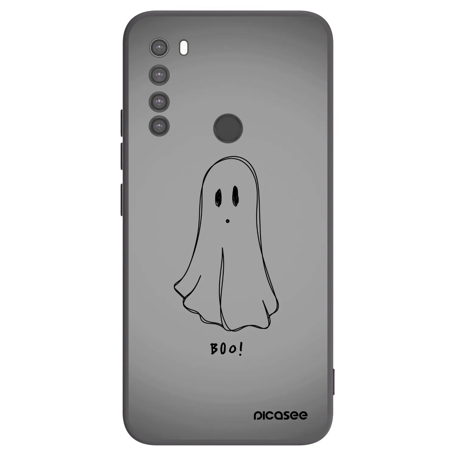 Picasee fekete szilikon tok az alábbi mobiltelefonokra Xiaomi Redmi Note 8 - Ghost