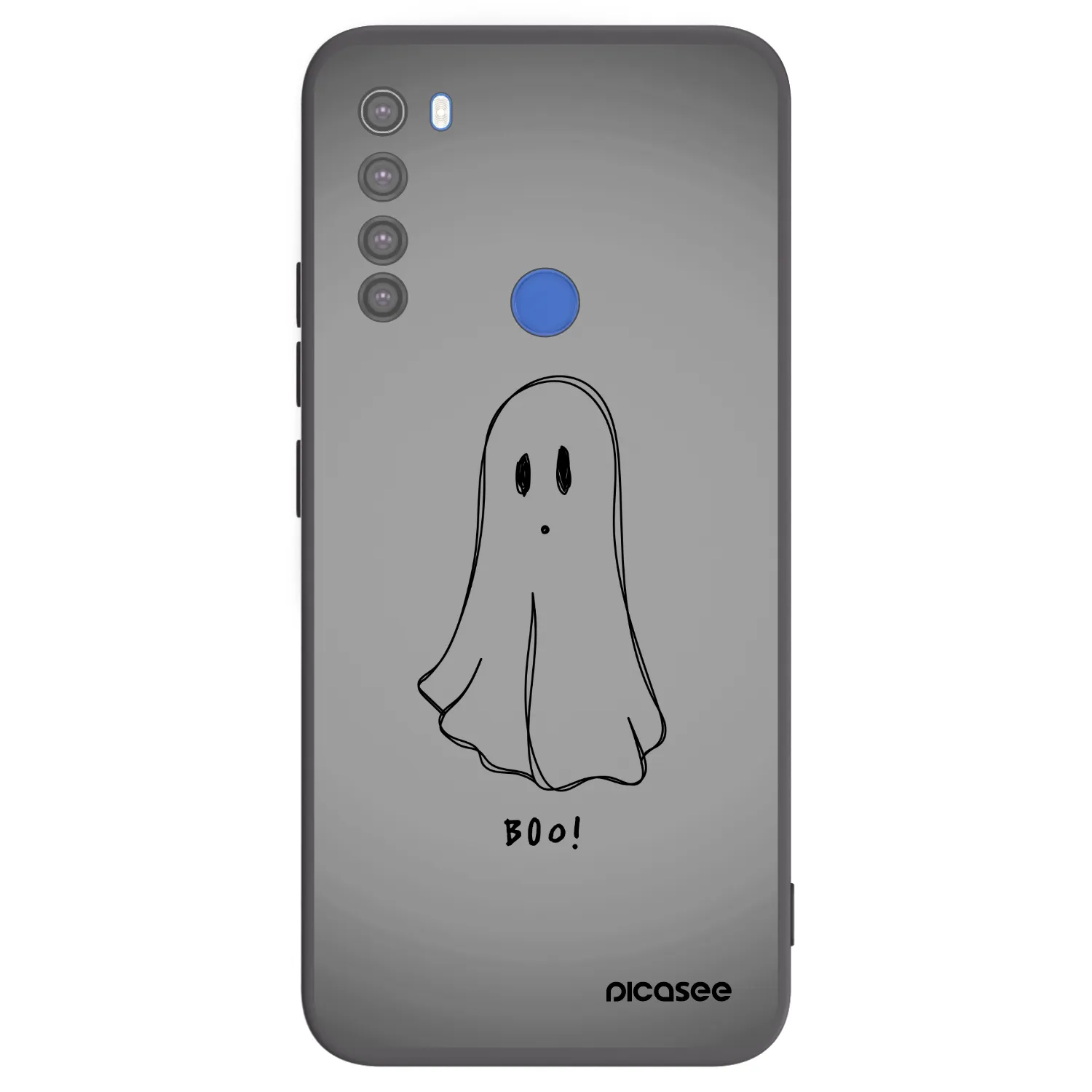 Picasee fekete szilikon tok az alábbi mobiltelefonokra Xiaomi Redmi Note 8T - Ghost