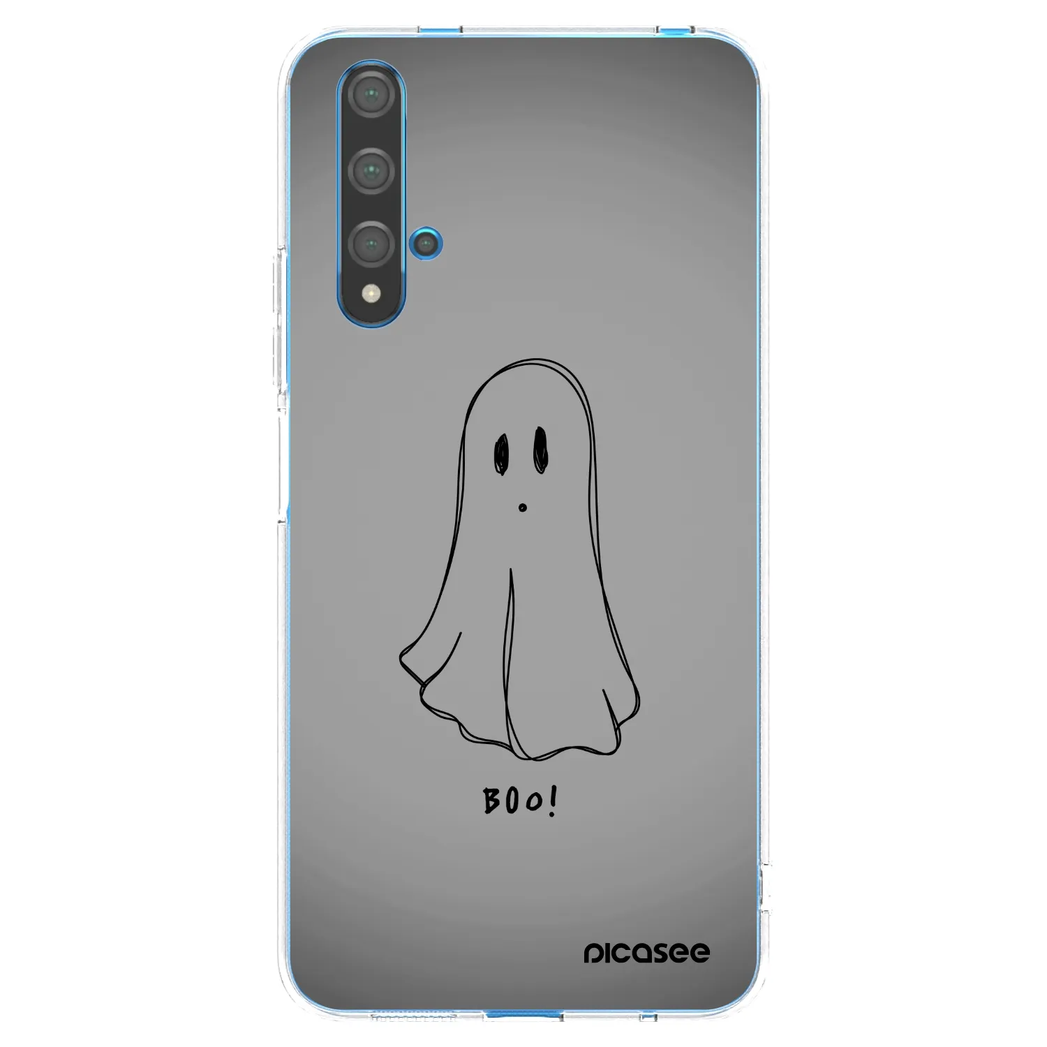 Picasee átlátszó szilikon tok az alábbi mobiltelefonokra Huawei Nova 5T - Ghost
