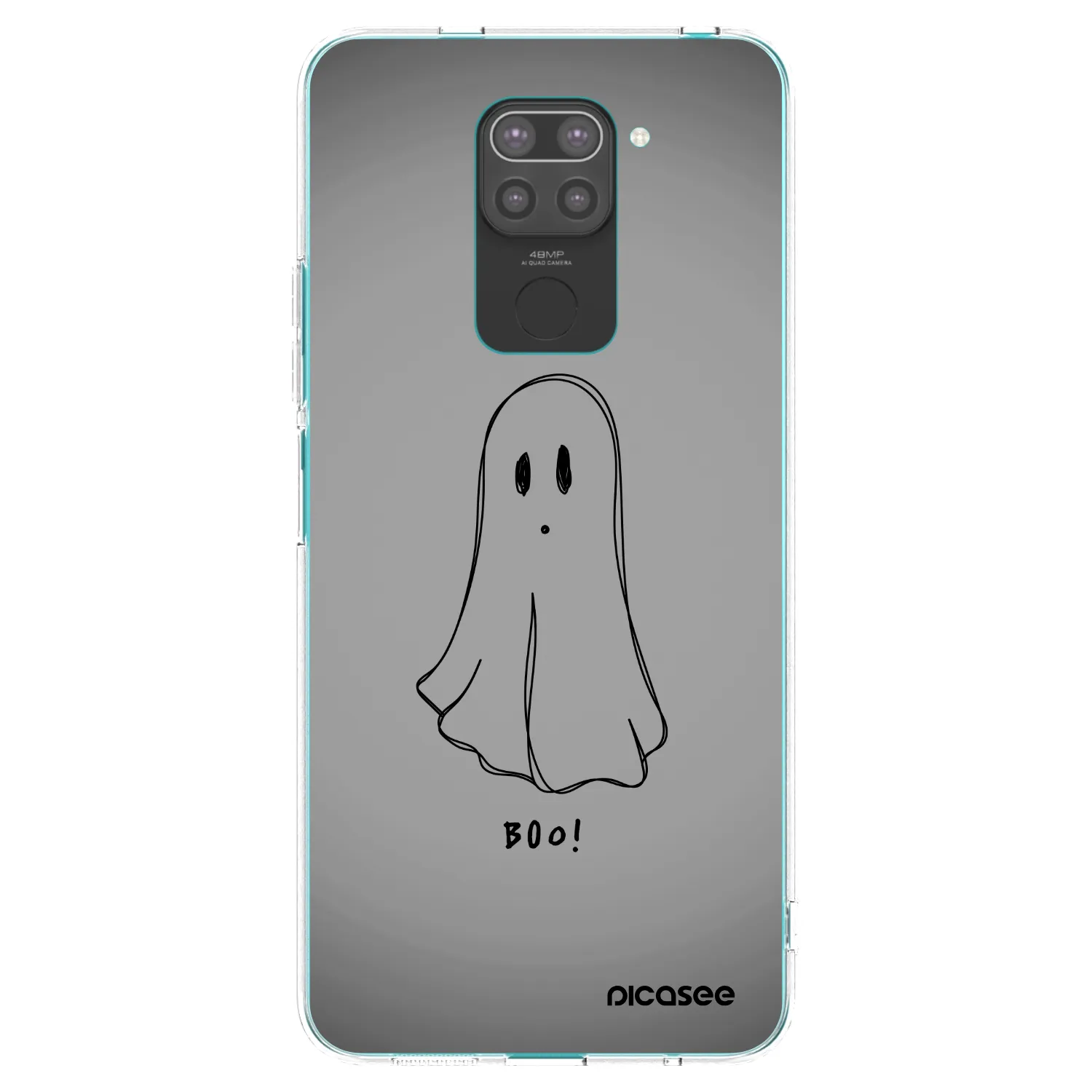 Picasee fekete szilikon tok az alábbi mobiltelefonokra Xiaomi Redmi Note 9 - Ghost
