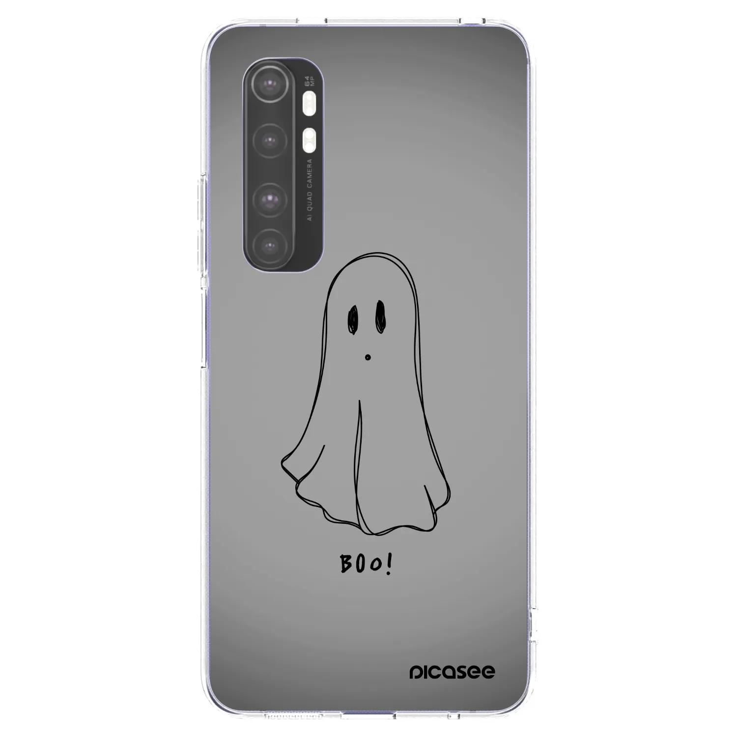 Picasee átlátszó szilikon tok az alábbi mobiltelefonokra Xiaomi Mi Note 10 Lite - Ghost