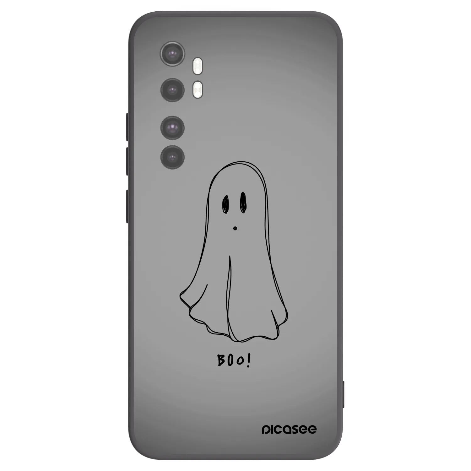 Picasee fekete szilikon tok az alábbi mobiltelefonokra Xiaomi Mi Note 10 Lite - Ghost