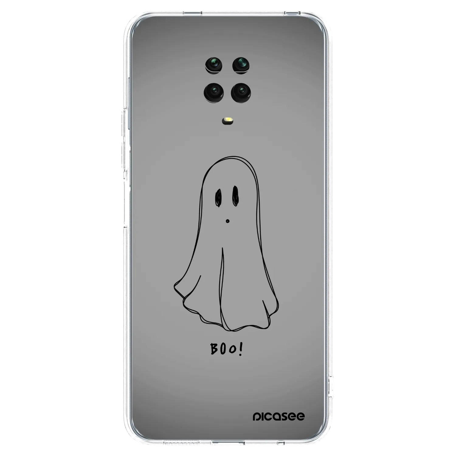 Picasee átlátszó szilikon tok az alábbi mobiltelefonokra Xiaomi Redmi Note 9S - Ghost