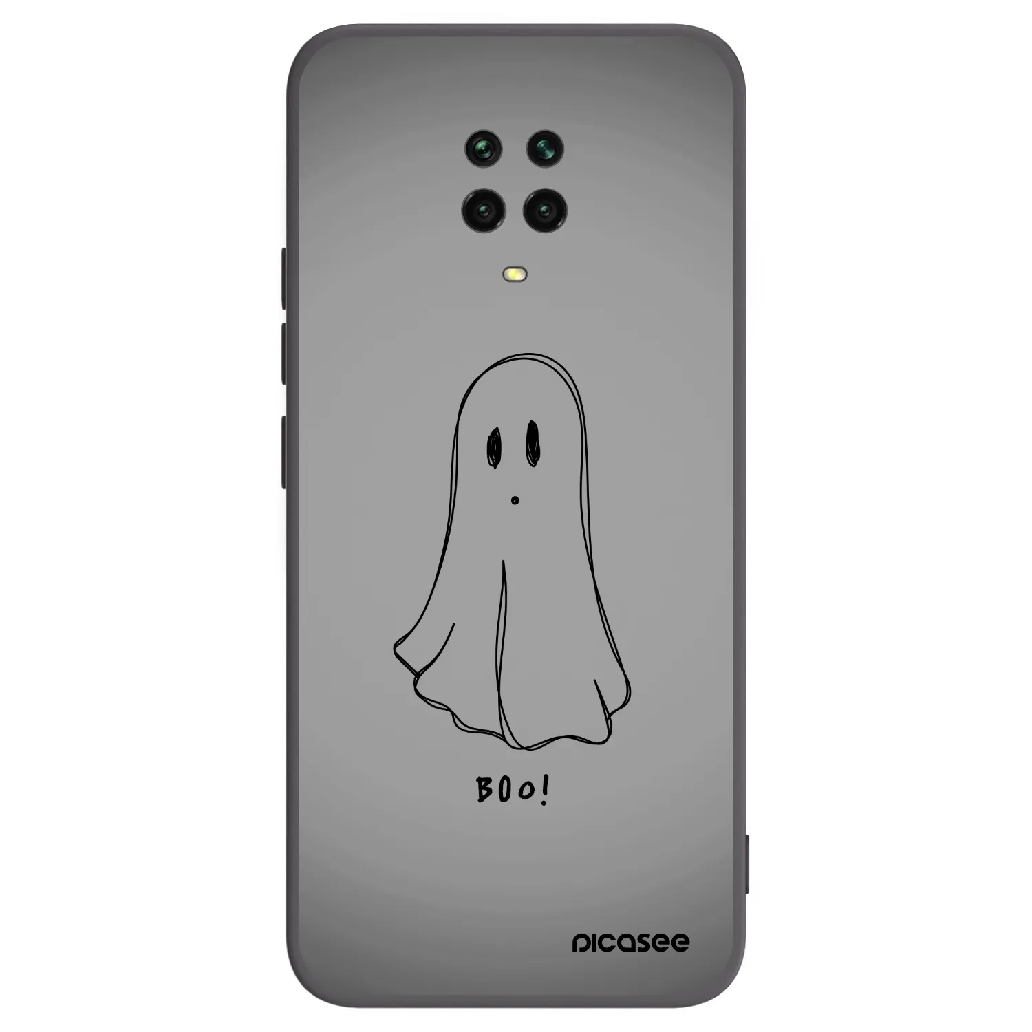 Picasee fekete szilikon tok az alábbi mobiltelefonokra Xiaomi Redmi Note 9S - Ghost