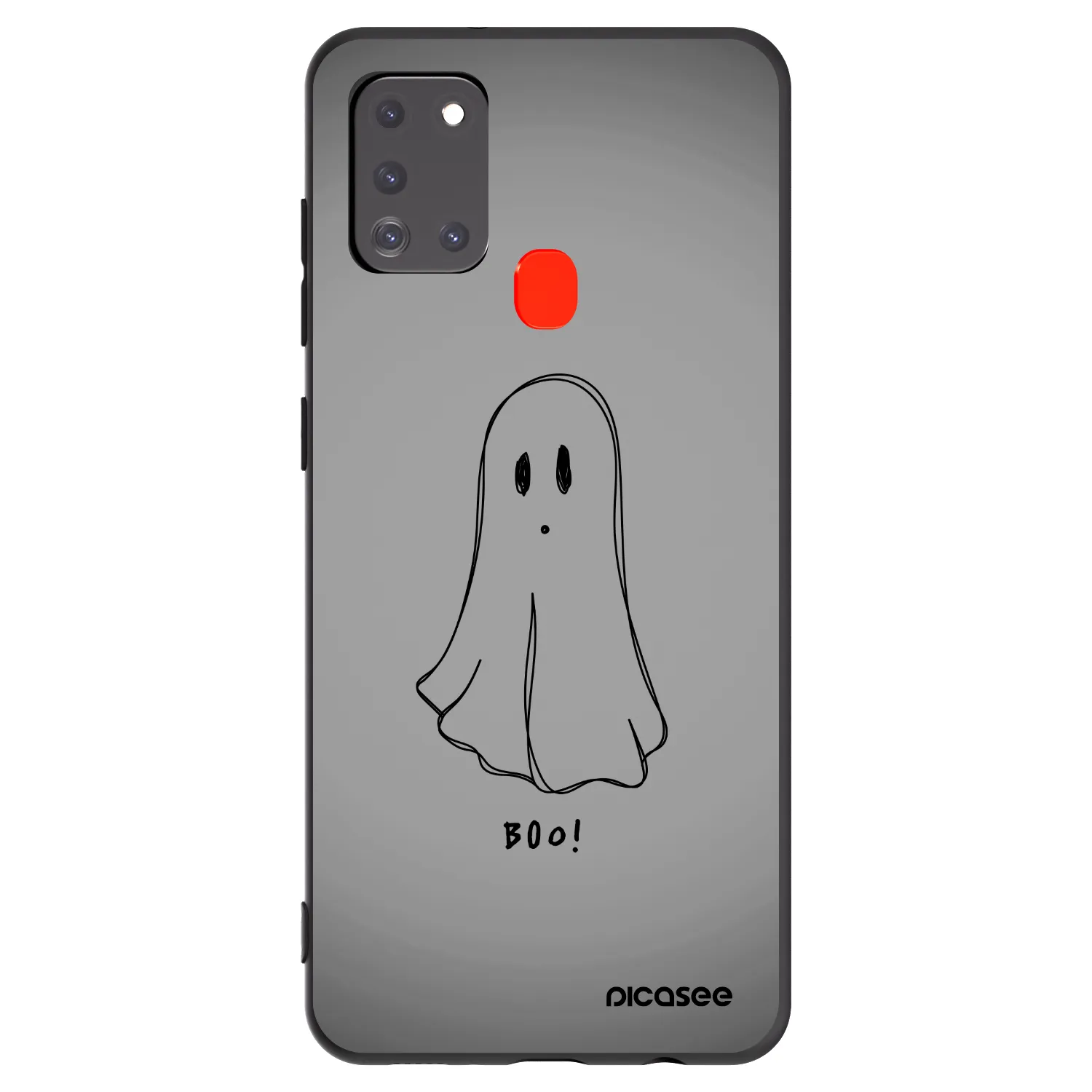 Picasee fekete szilikon tok az alábbi mobiltelefonokra Samsung Galaxy A21s - Ghost