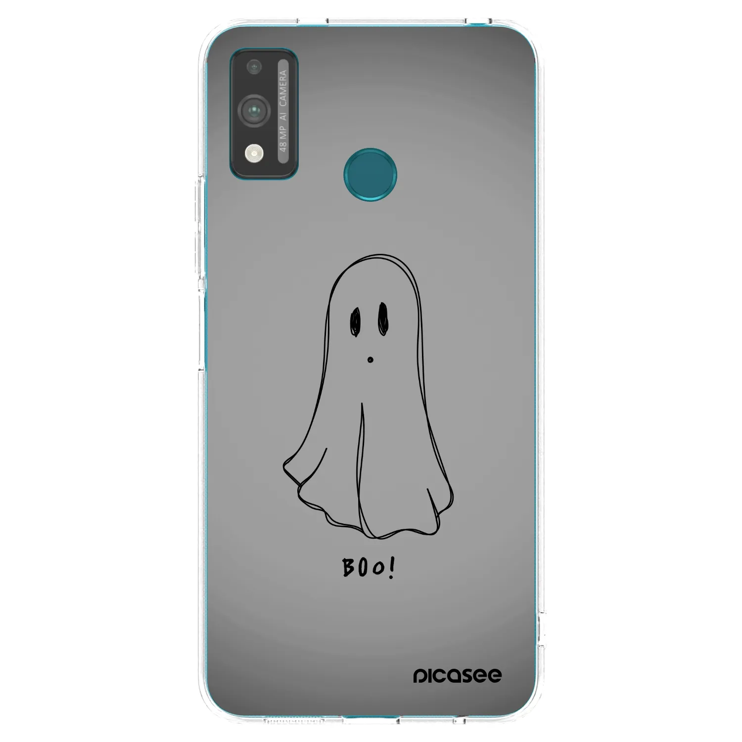 Picasee átlátszó szilikon tok az alábbi mobiltelefonokra Honor 9X Lite - Ghost