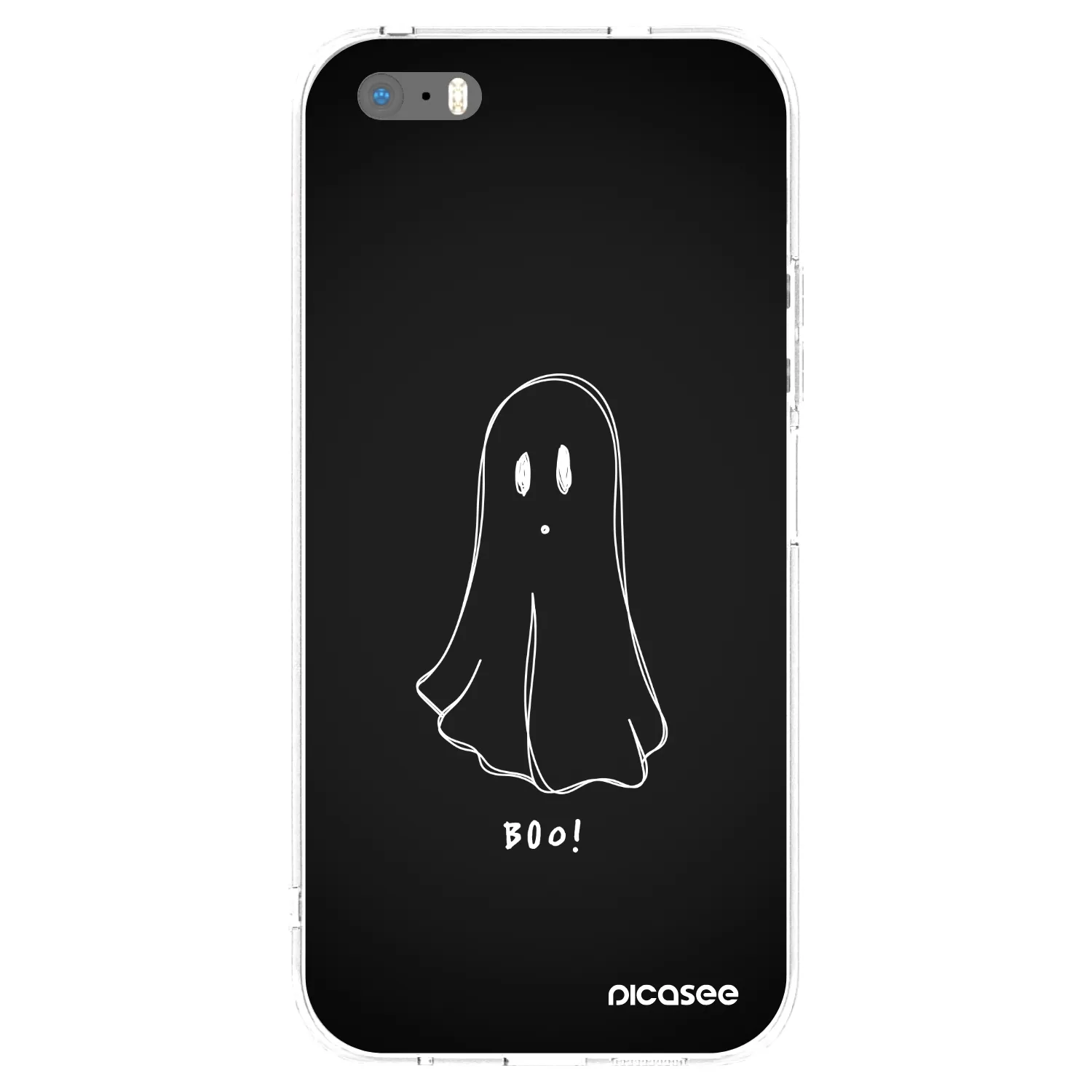 Picasee átlátszó szilikon tok az alábbi mobiltelefonokra Apple iPhone 5/5S/SE - Ghost 2