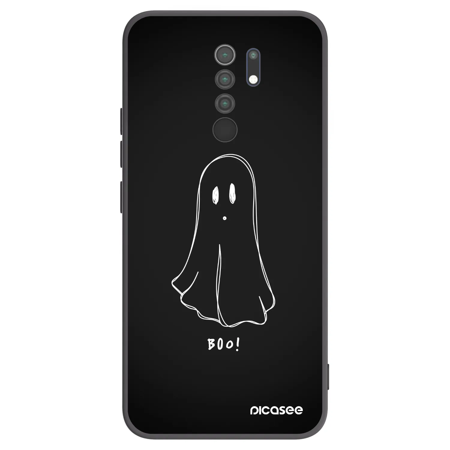 Picasee fekete szilikon tok az alábbi mobiltelefonokra Xiaomi Redmi 9 - Ghost 2