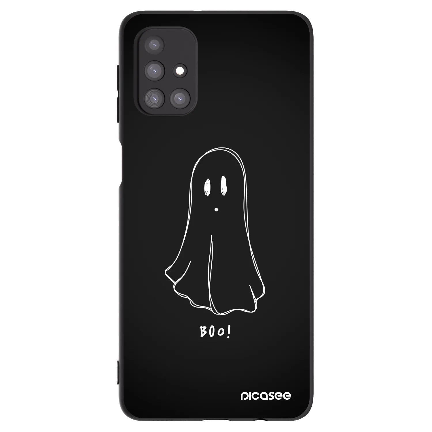 Picasee fekete szilikon tok az alábbi mobiltelefonokra Samsung Galaxy M31s - Ghost 2