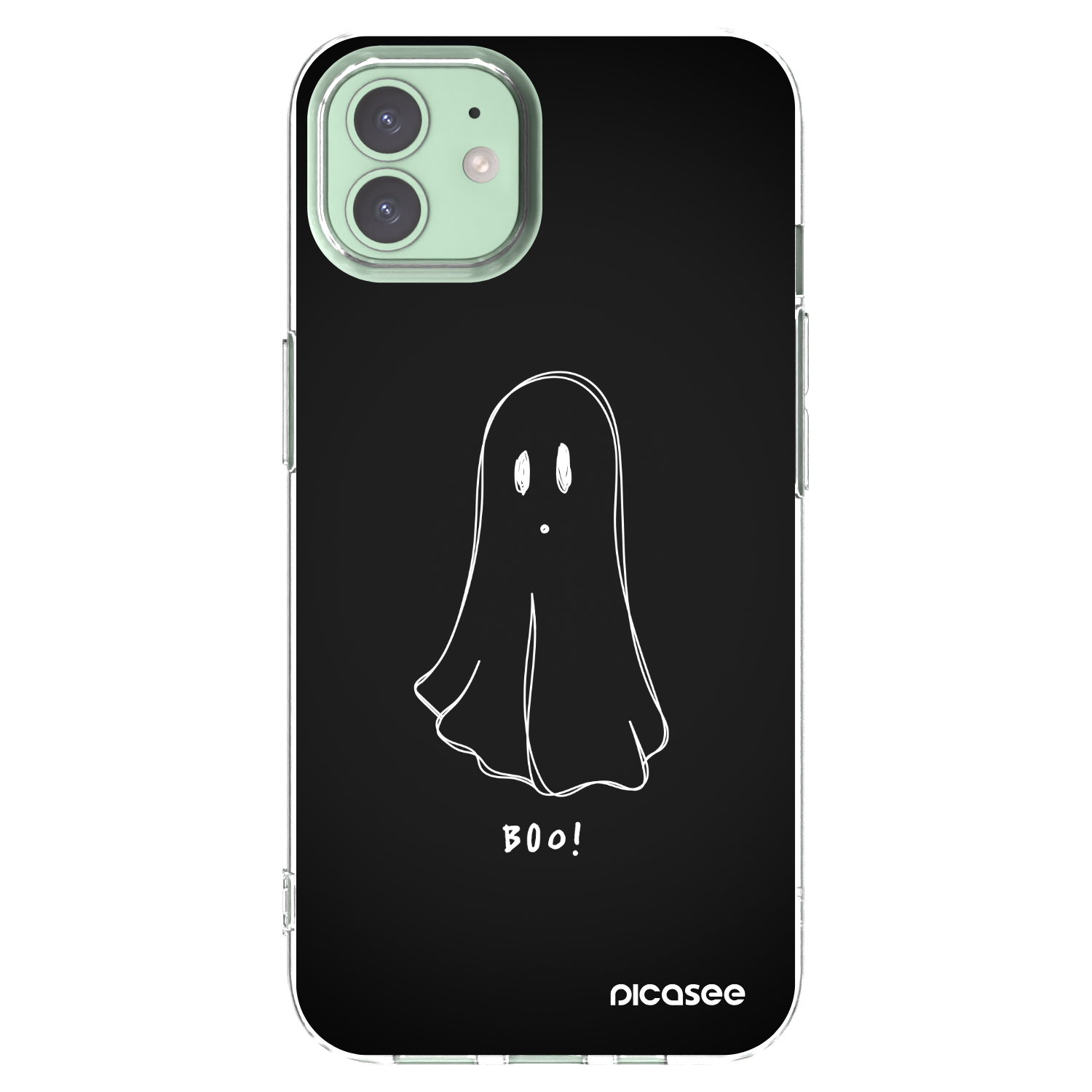 Picasee átlátszó szilikon tok az alábbi mobiltelefonokra Apple iPhone 12 - Ghost 2