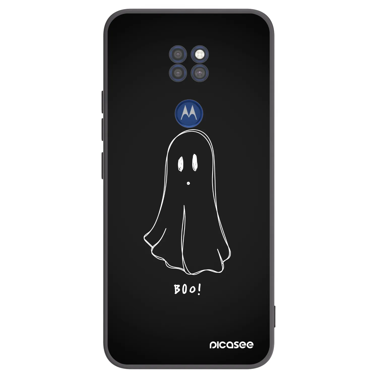 Picasee fekete szilikon tok az alábbi mobiltelefonokra Motorola Moto G9 Play - Ghost 2
