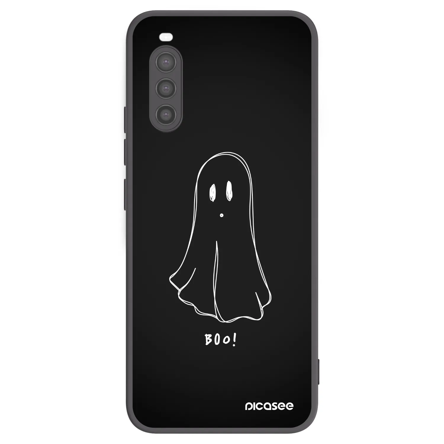Picasee fekete szilikon tok az alábbi mobiltelefonokra Sony Xperia 10 II - Ghost 2