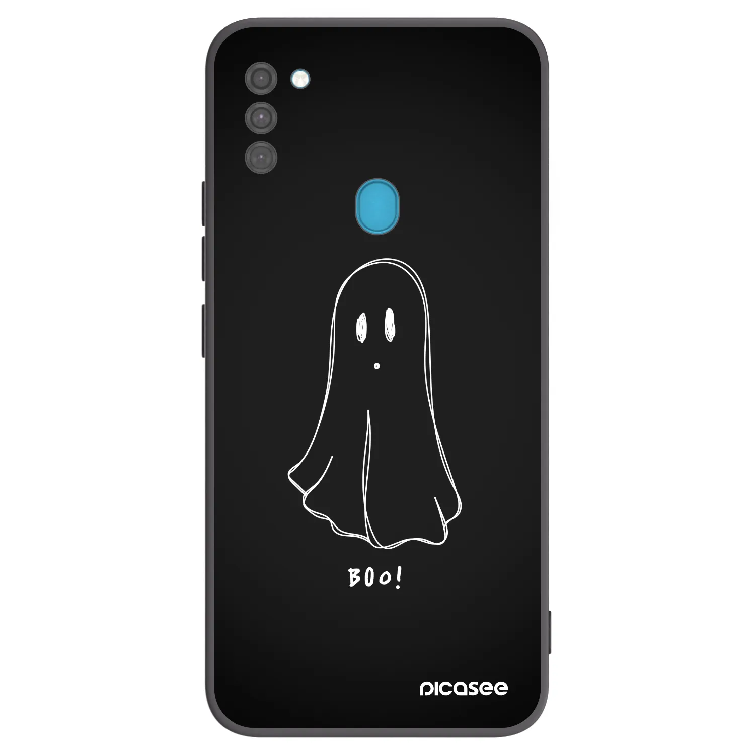 Picasee fekete szilikon tok az alábbi mobiltelefonokra Samsung Galaxy M11 - Ghost 2