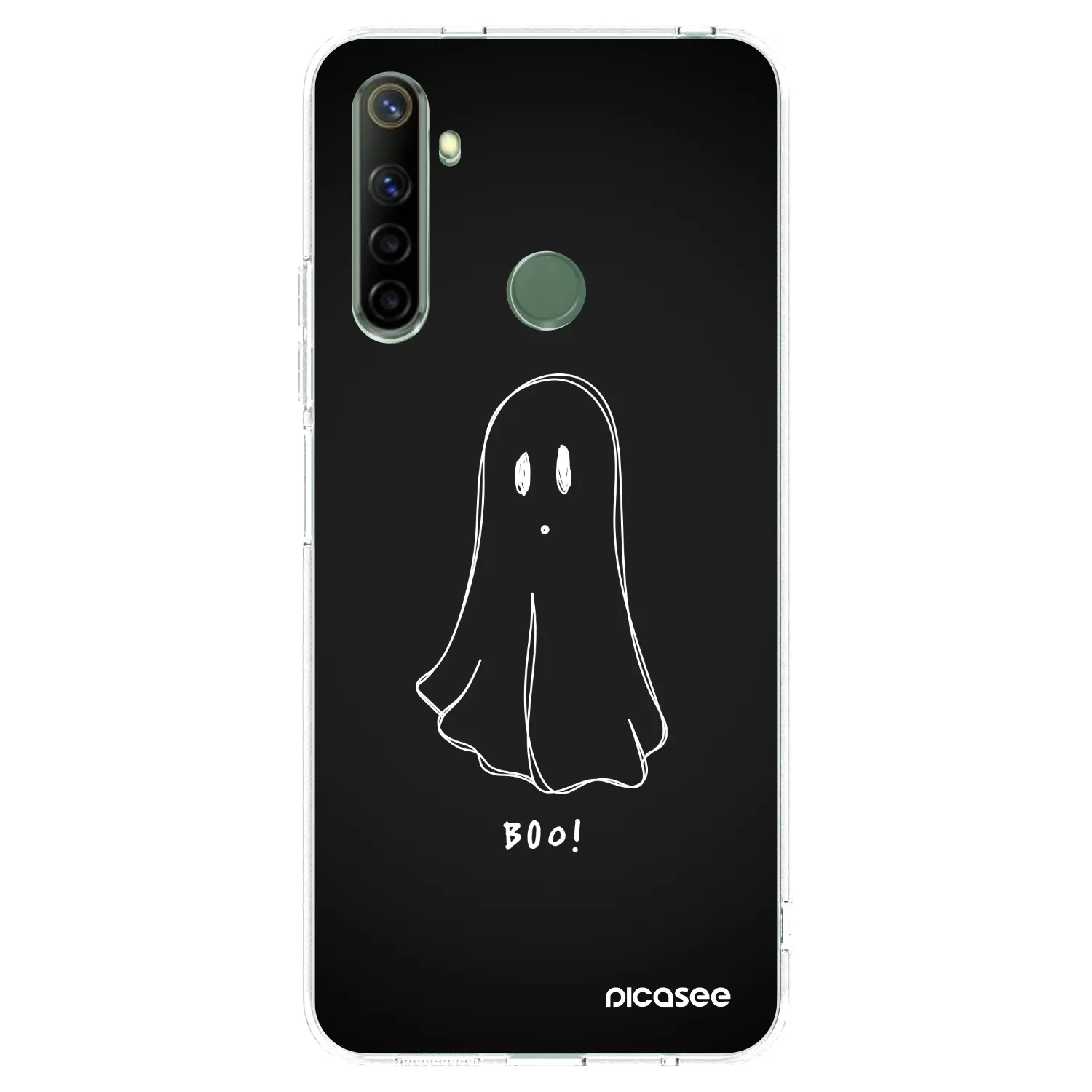 Picasee átlátszó szilikon tok az alábbi mobiltelefonokra Realme 6i - Ghost 2
