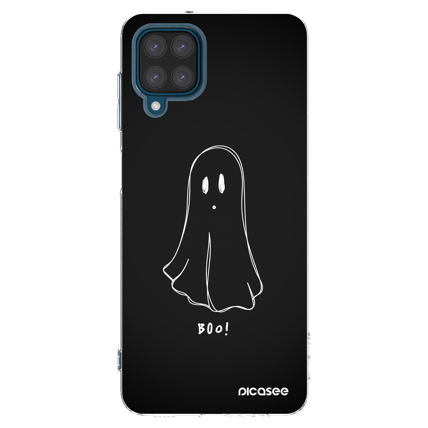 Picasee átlátszó szilikon tok az alábbi mobiltelefonokra Samsung Galaxy A12 A125F - Ghost 2