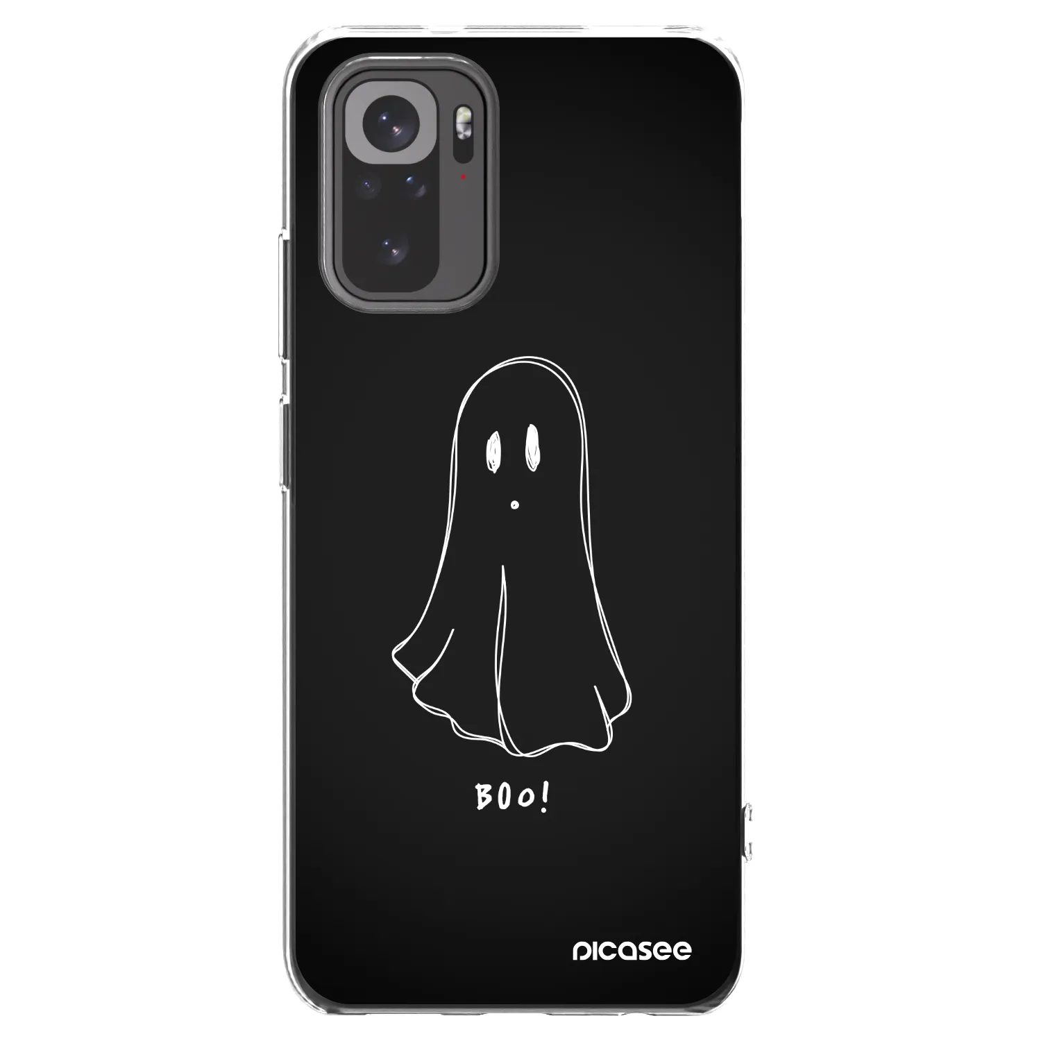 Picasee átlátszó szilikon tok az alábbi mobiltelefonokra Xiaomi Redmi Note 10 - Ghost 2