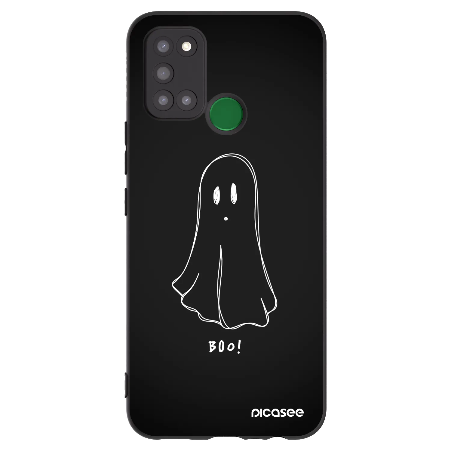Picasee fekete szilikon tok az alábbi mobiltelefonokra Realme 7i - Ghost 2