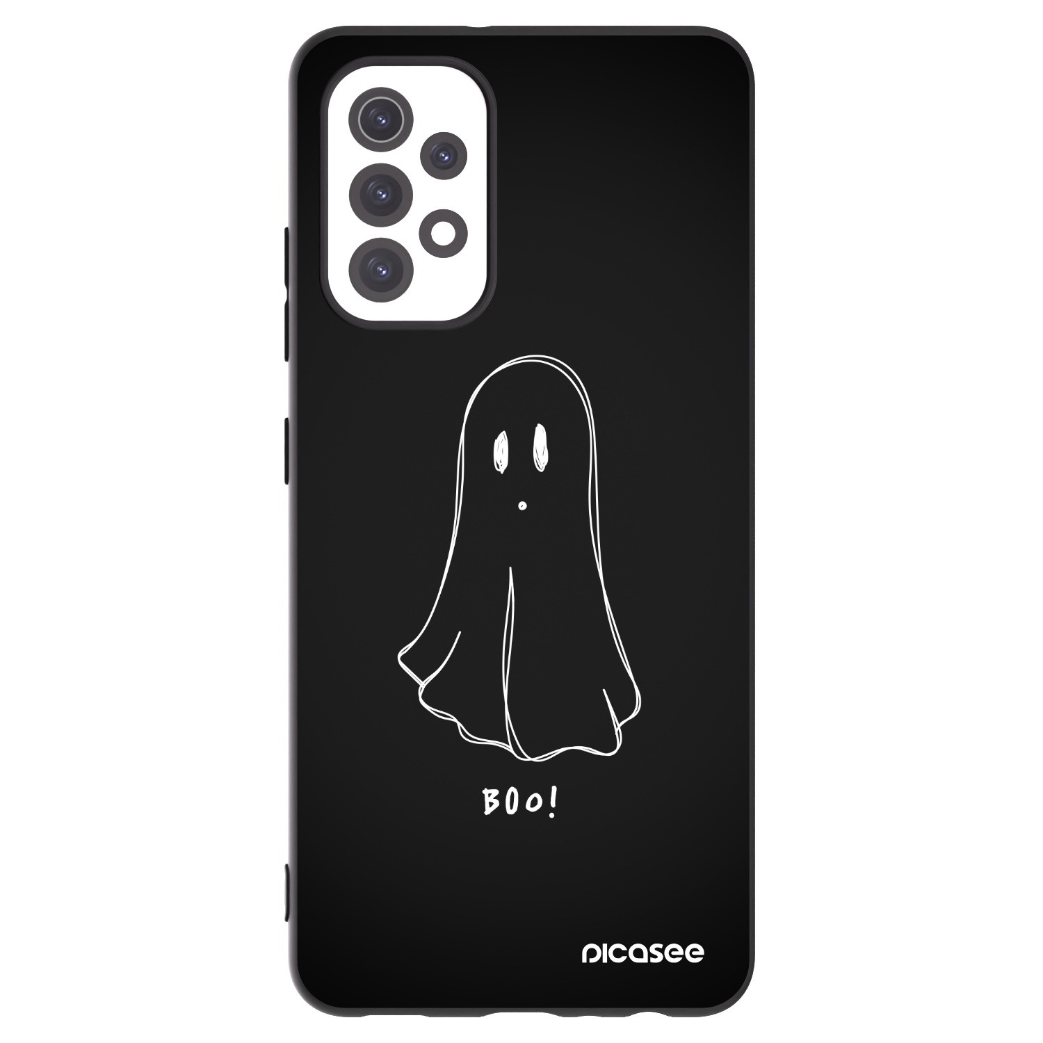 Picasee fekete szilikon tok az alábbi mobiltelefonokra Samsung Galaxy A32 5G A326B - Ghost 2