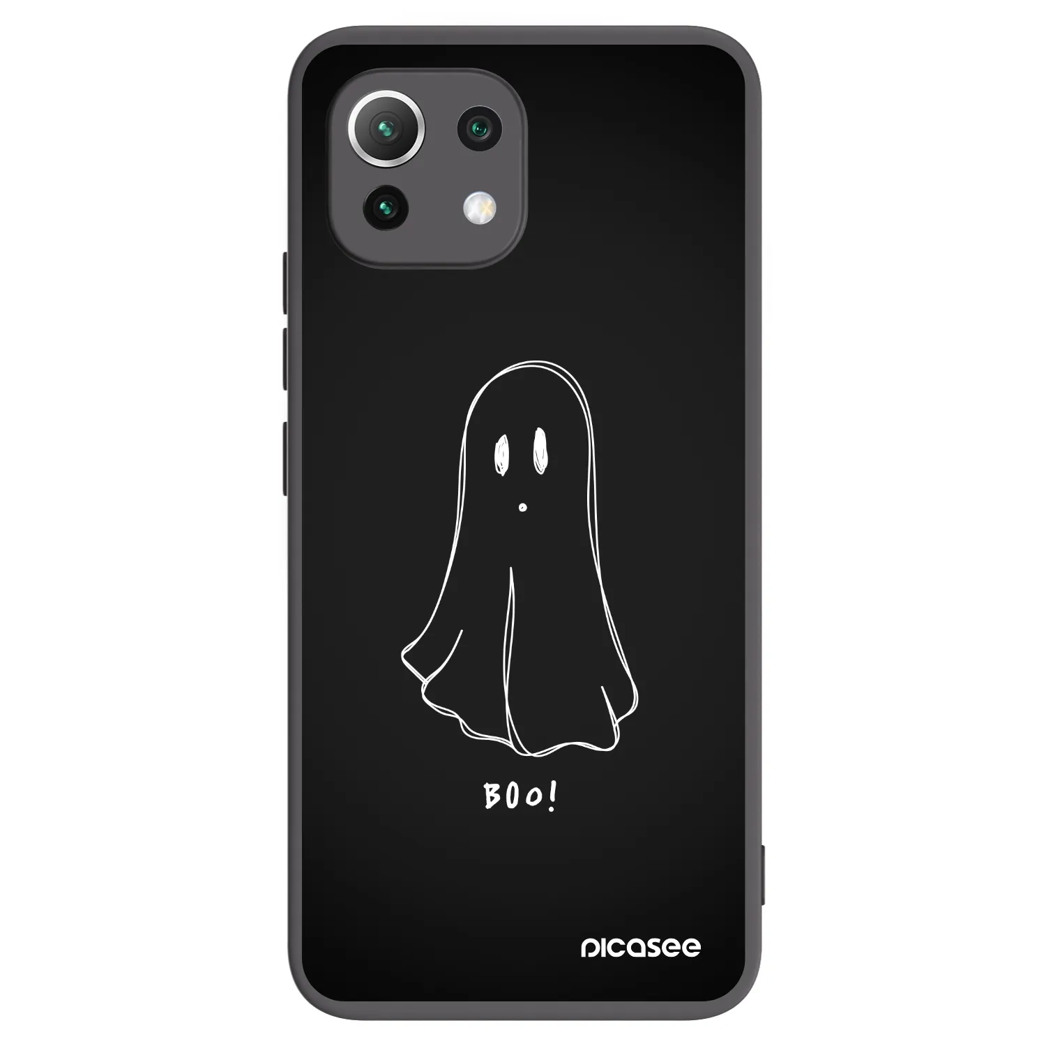 Picasee fekete szilikon tok az alábbi mobiltelefonokra Xiaomi Mi 11 Lite - Ghost 2