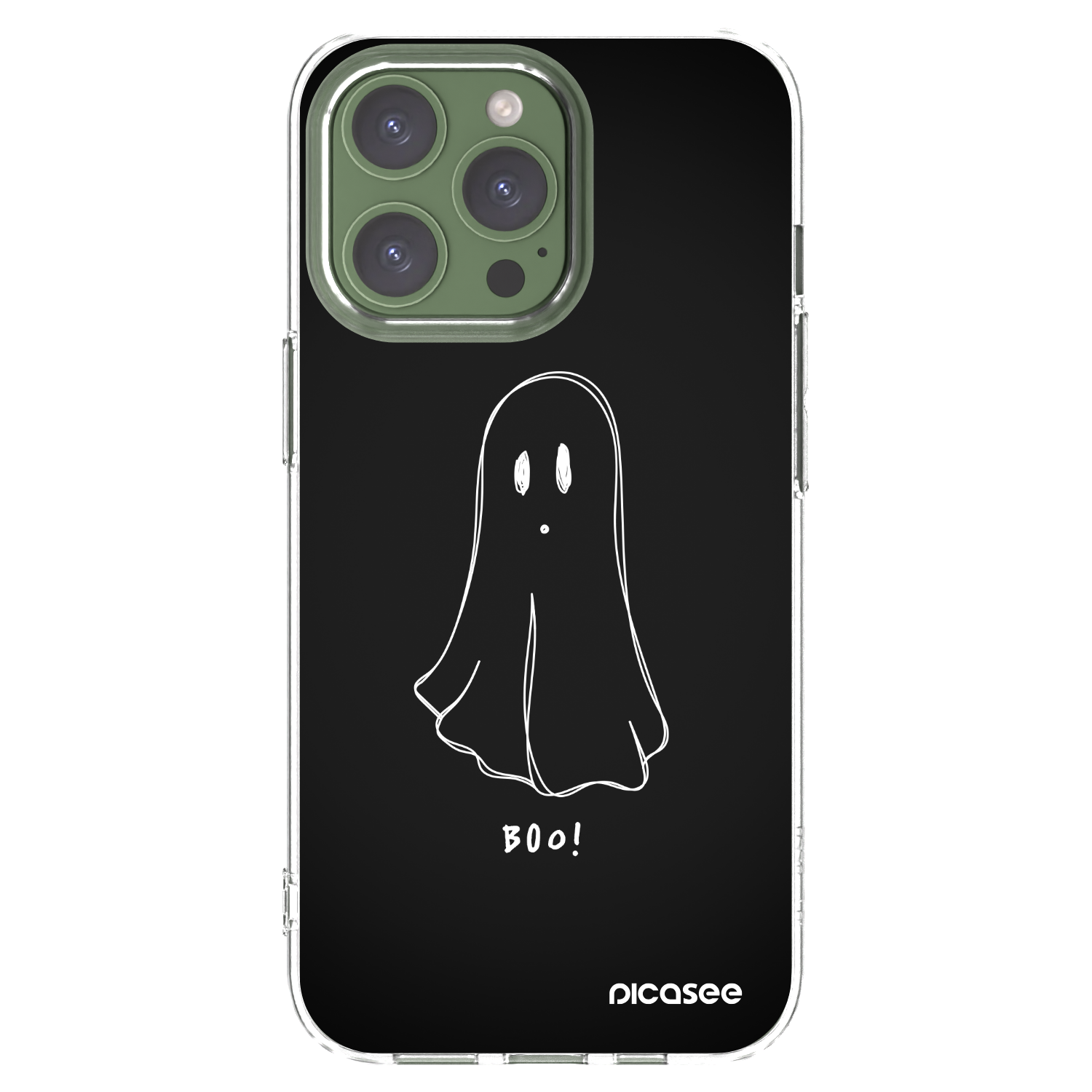 Picasee átlátszó szilikon tok az alábbi mobiltelefonokra Apple iPhone 13 Pro - Ghost 2