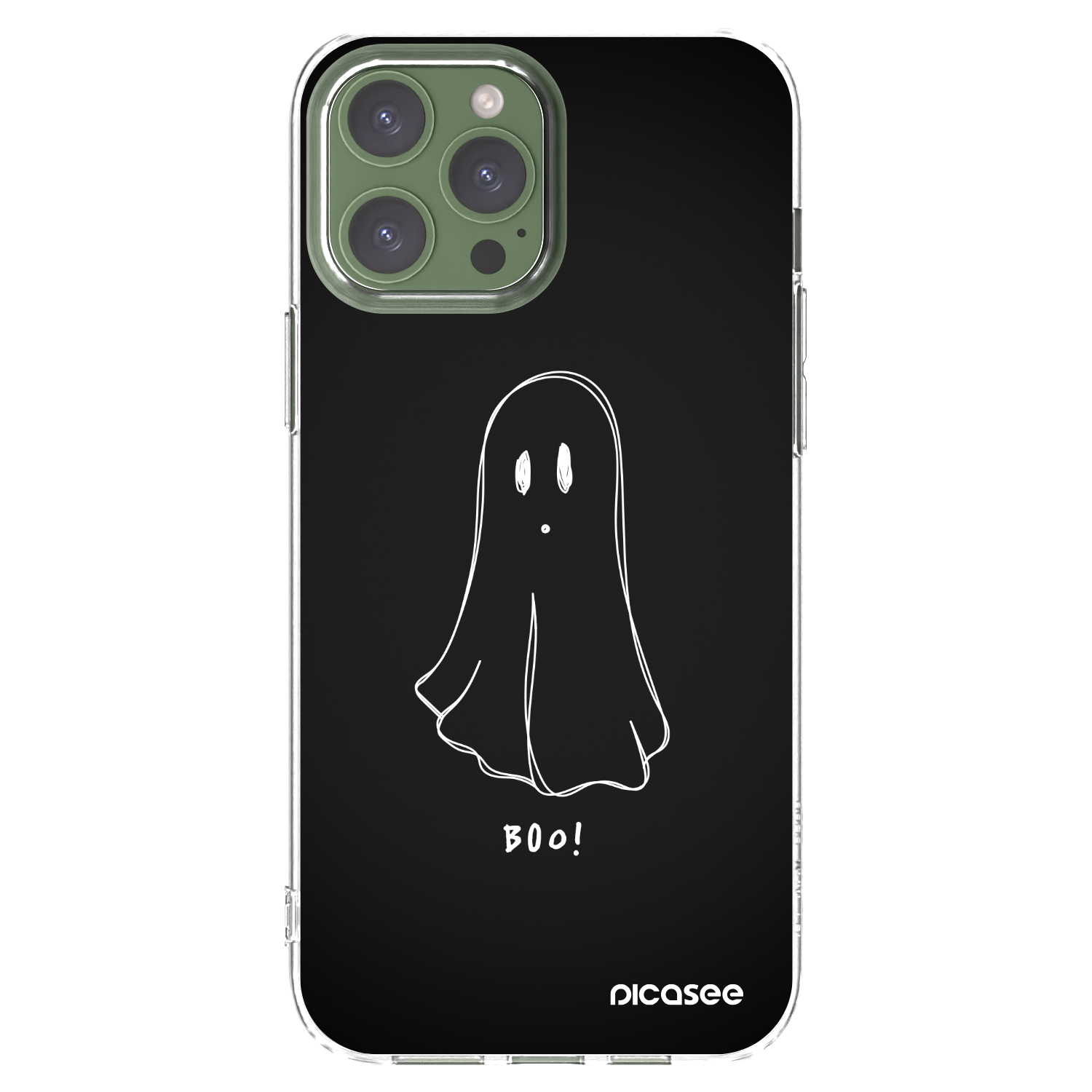 Picasee átlátszó szilikon tok az alábbi mobiltelefonokra Apple iPhone 13 Pro Max - Ghost 2