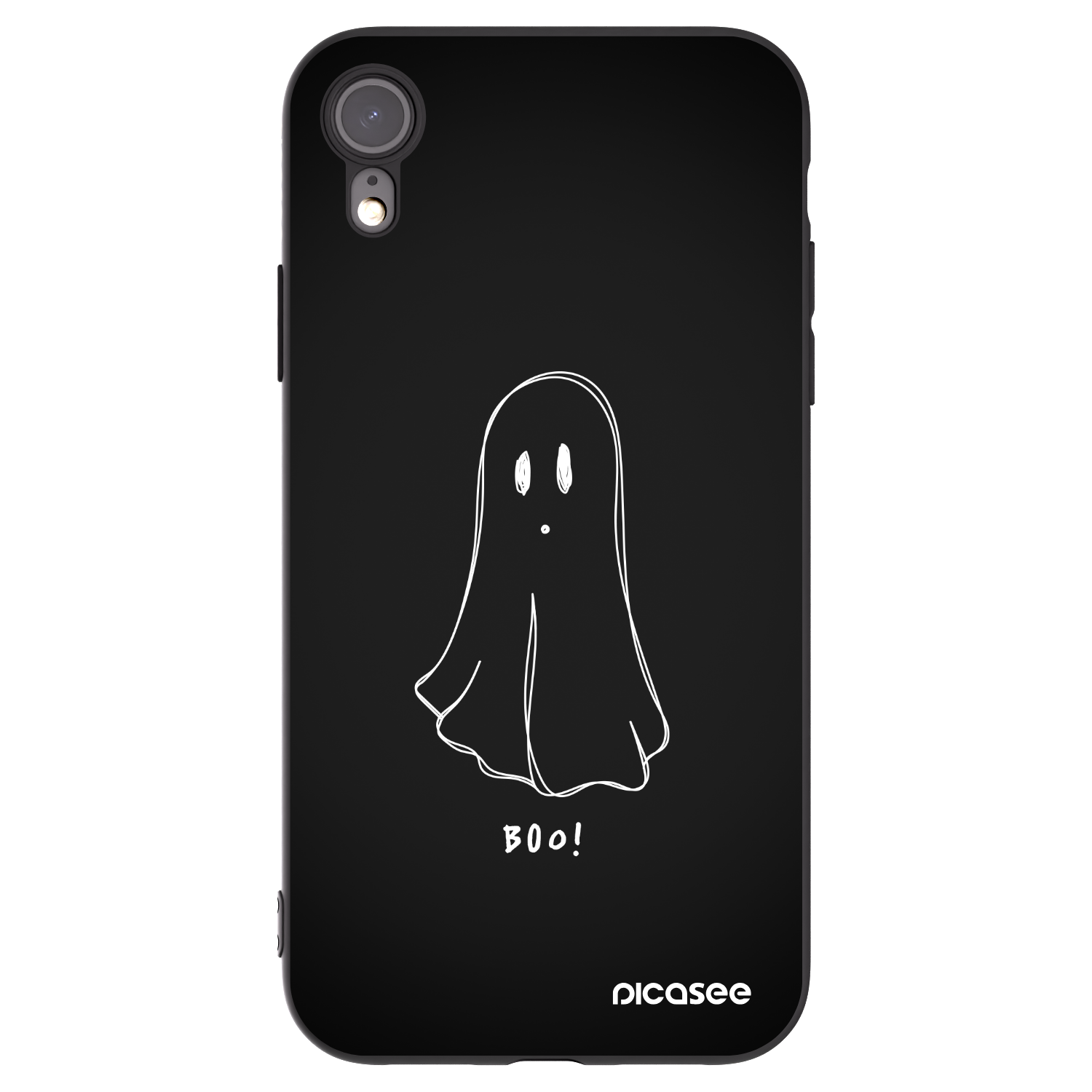Picasee fekete szilikon tok az alábbi mobiltelefonokra Apple iPhone XR - Ghost 2