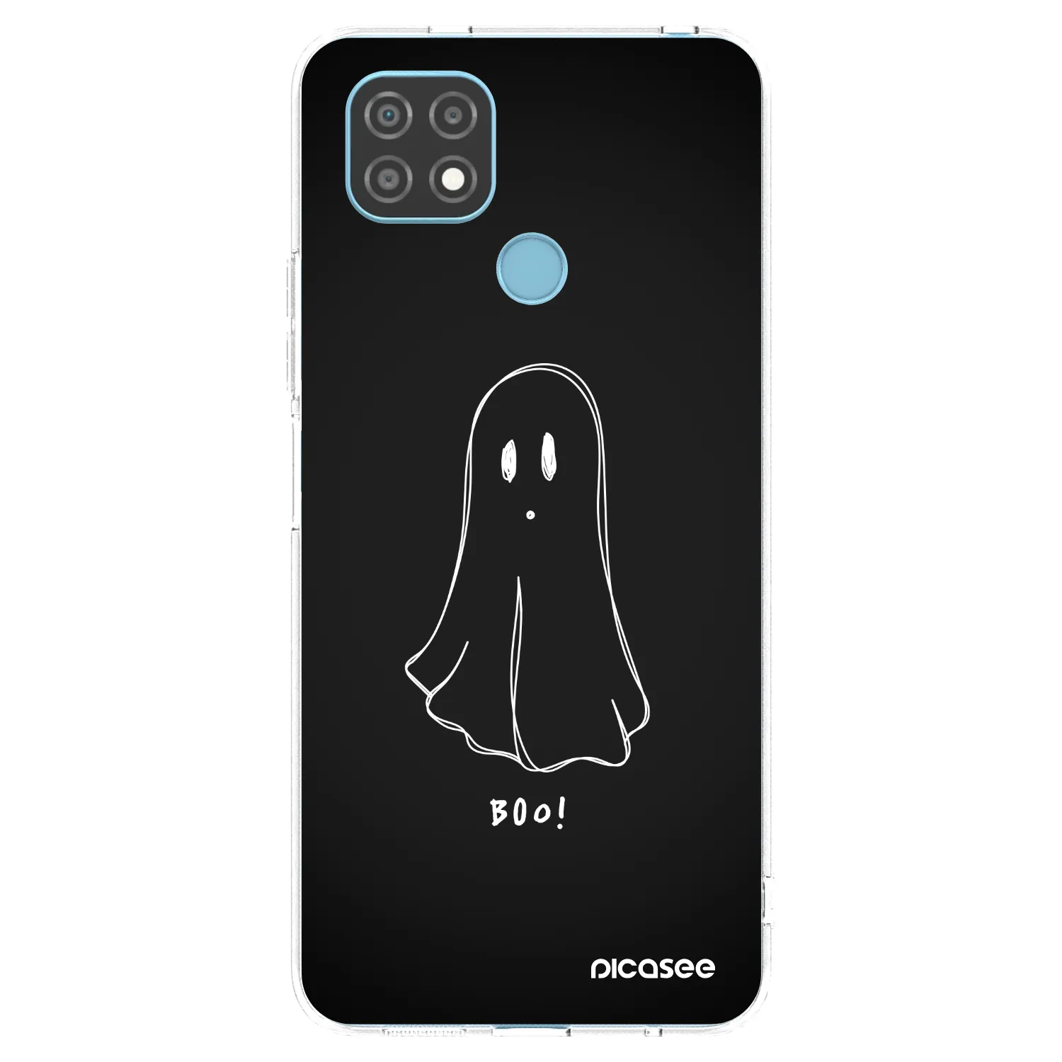 Picasee átlátszó szilikon tok az alábbi mobiltelefonokra Realme C21 - Ghost 2