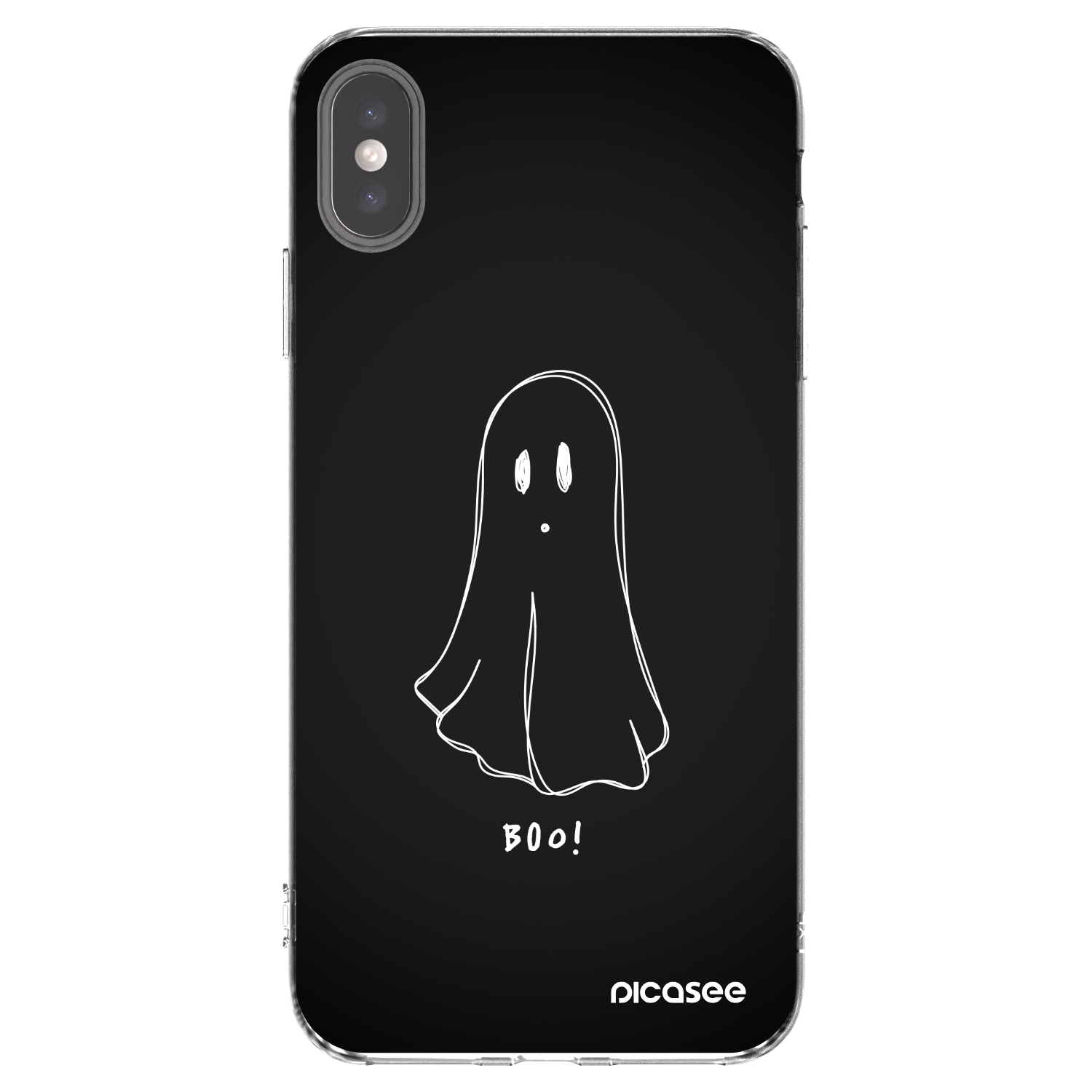 Picasee átlátszó szilikon tok az alábbi mobiltelefonokra Apple iPhone XS Max - Ghost 2