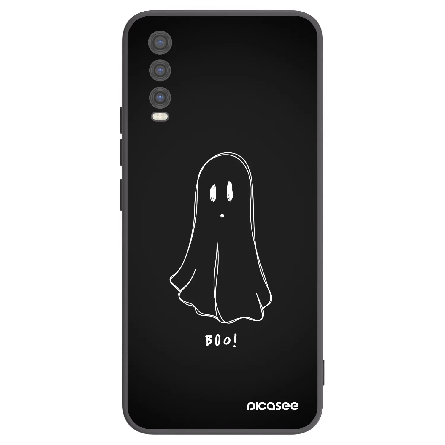 Picasee fekete szilikon tok az alábbi mobiltelefonokra Vivo Y20s - Ghost 2