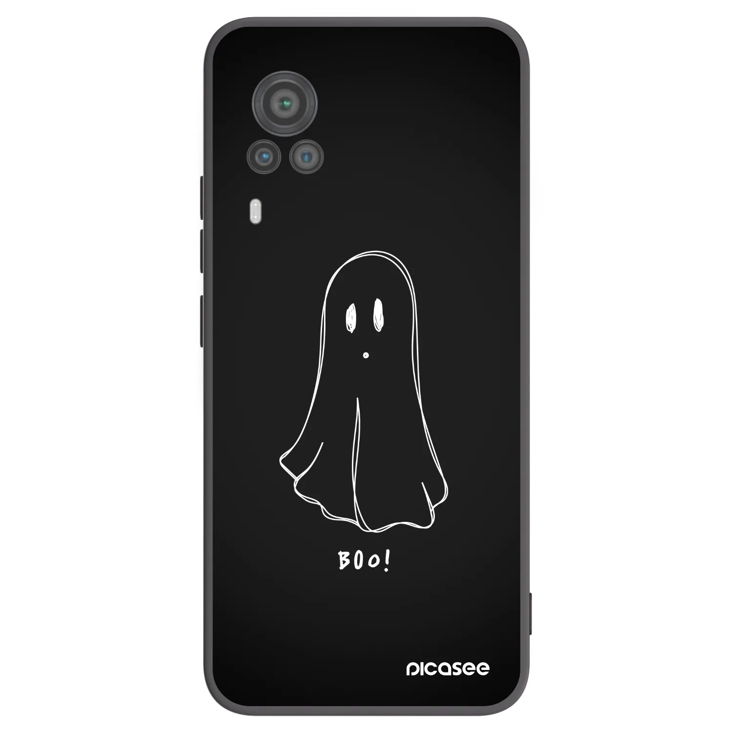 Picasee fekete szilikon tok az alábbi mobiltelefonokra Vivo X60 Pro 5G - Ghost 2