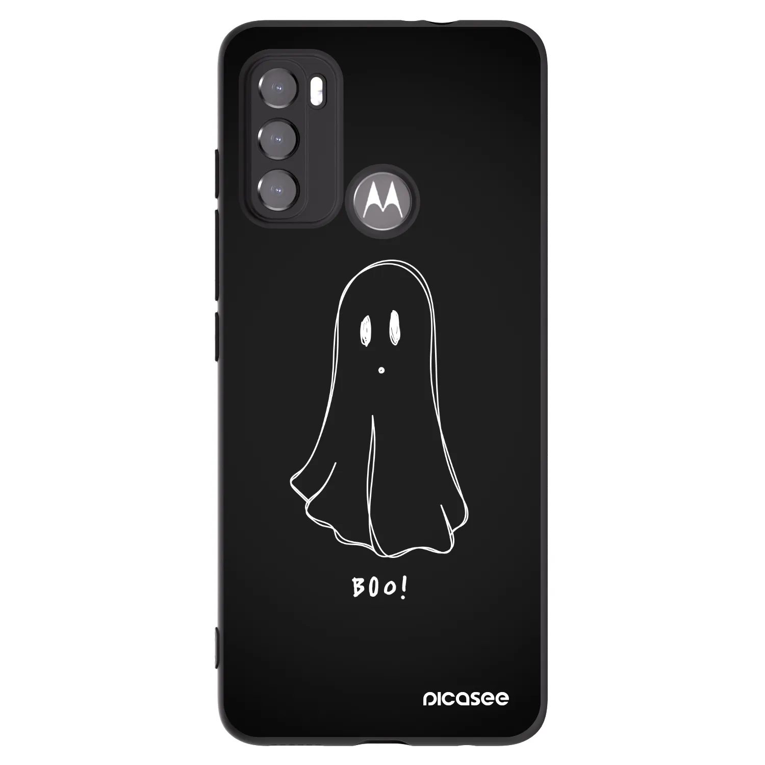 Picasee fekete szilikon tok az alábbi mobiltelefonokra Motorola Moto G60 - Ghost 2
