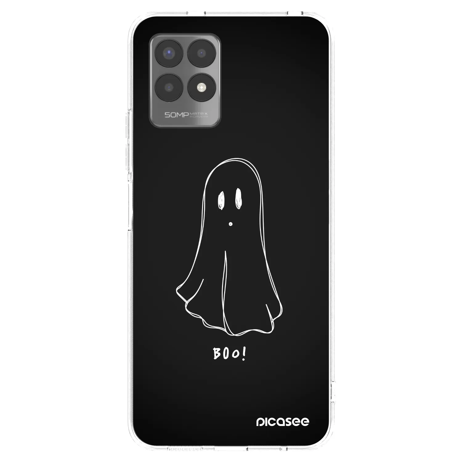 Picasee átlátszó szilikon tok az alábbi mobiltelefonokra Realme 8i - Ghost 2