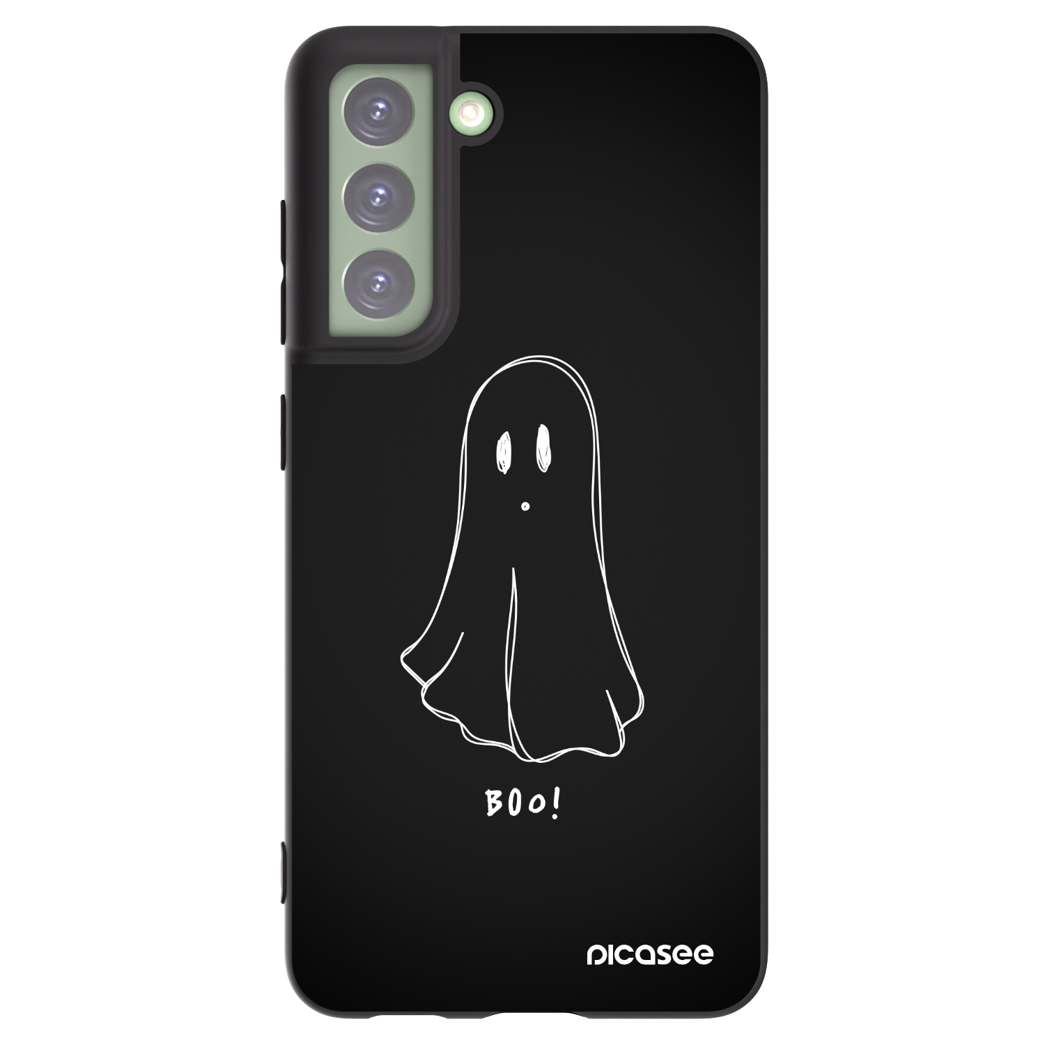 Picasee fekete szilikon tok az alábbi mobiltelefonokra Samsung Galaxy S21 FE 5G - Ghost 2