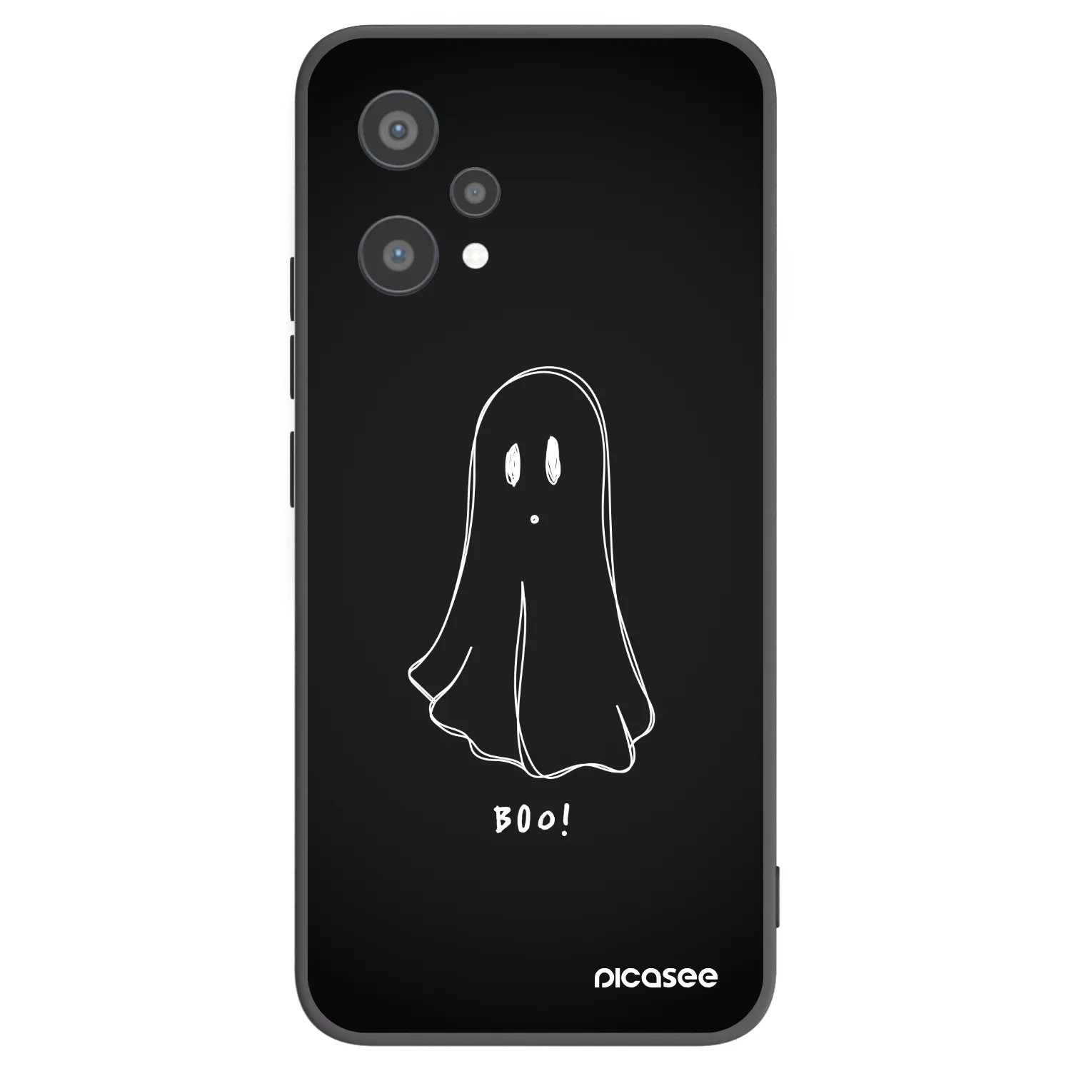 Picasee fekete szilikon tok az alábbi mobiltelefonokra Realme 9 Pro 5G - Ghost 2