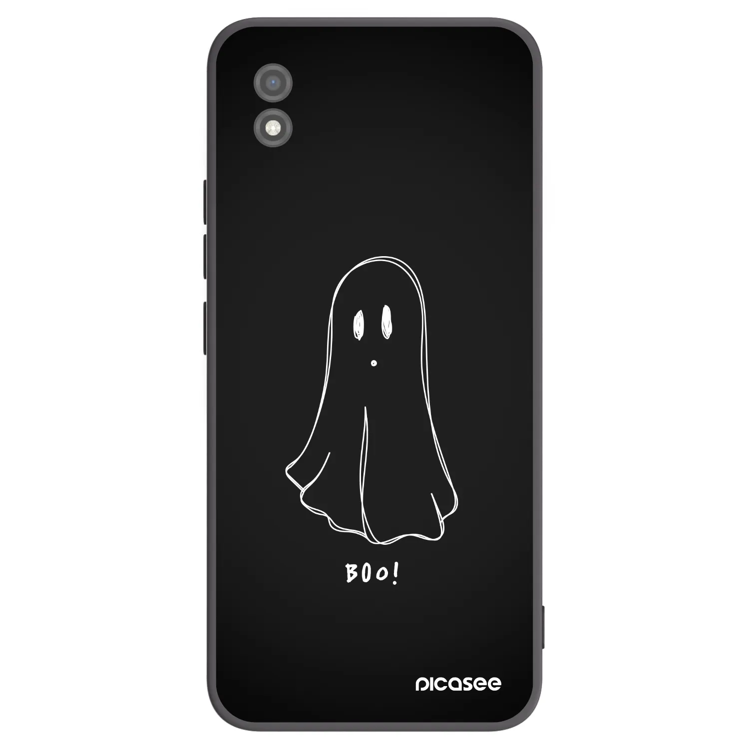 Picasee fekete szilikon tok az alábbi mobiltelefonokra Realme C11 (2021) - Ghost 2