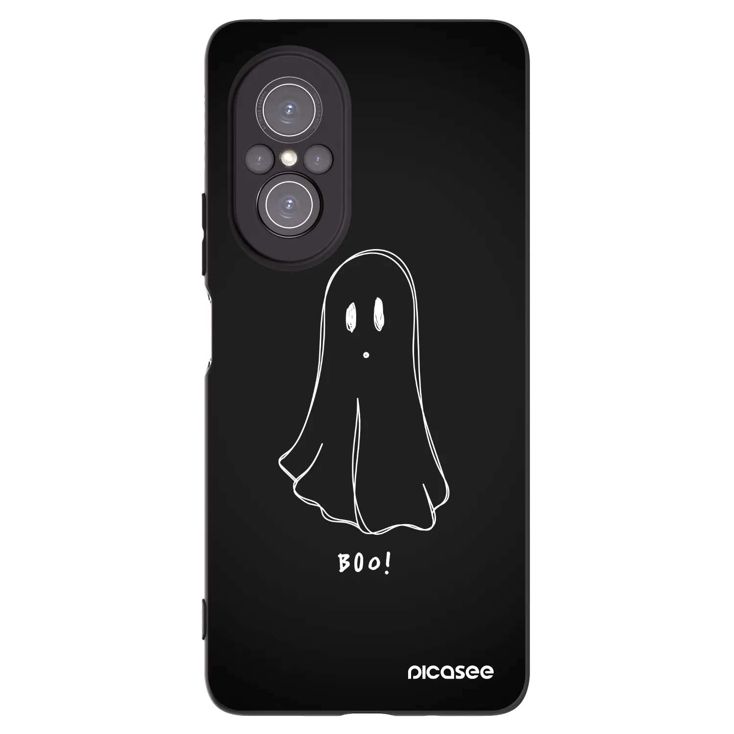 Picasee fekete szilikon tok az alábbi mobiltelefonokra Huawei Nova 9 SE - Ghost 2