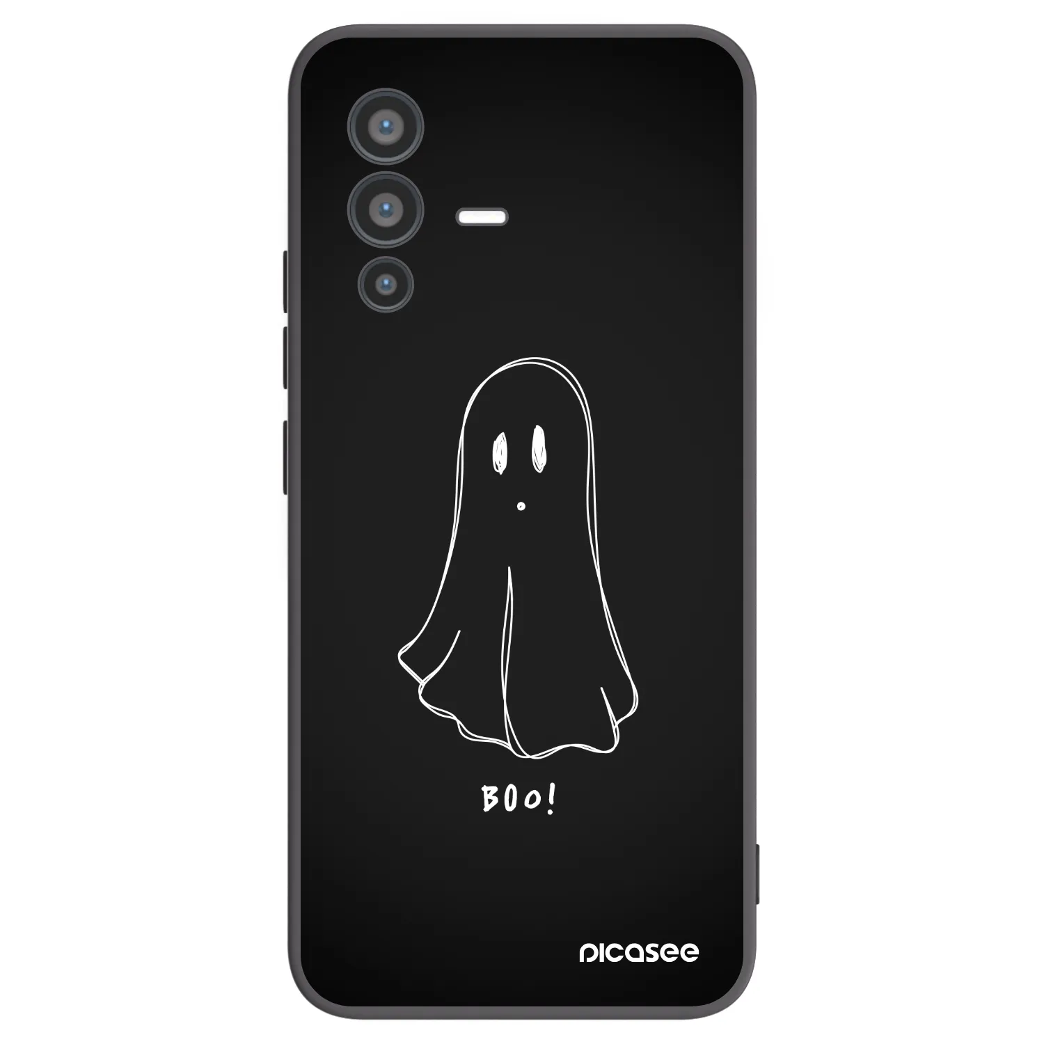 Picasee fekete szilikon tok az alábbi mobiltelefonokra Vivo V23 5G - Ghost 2
