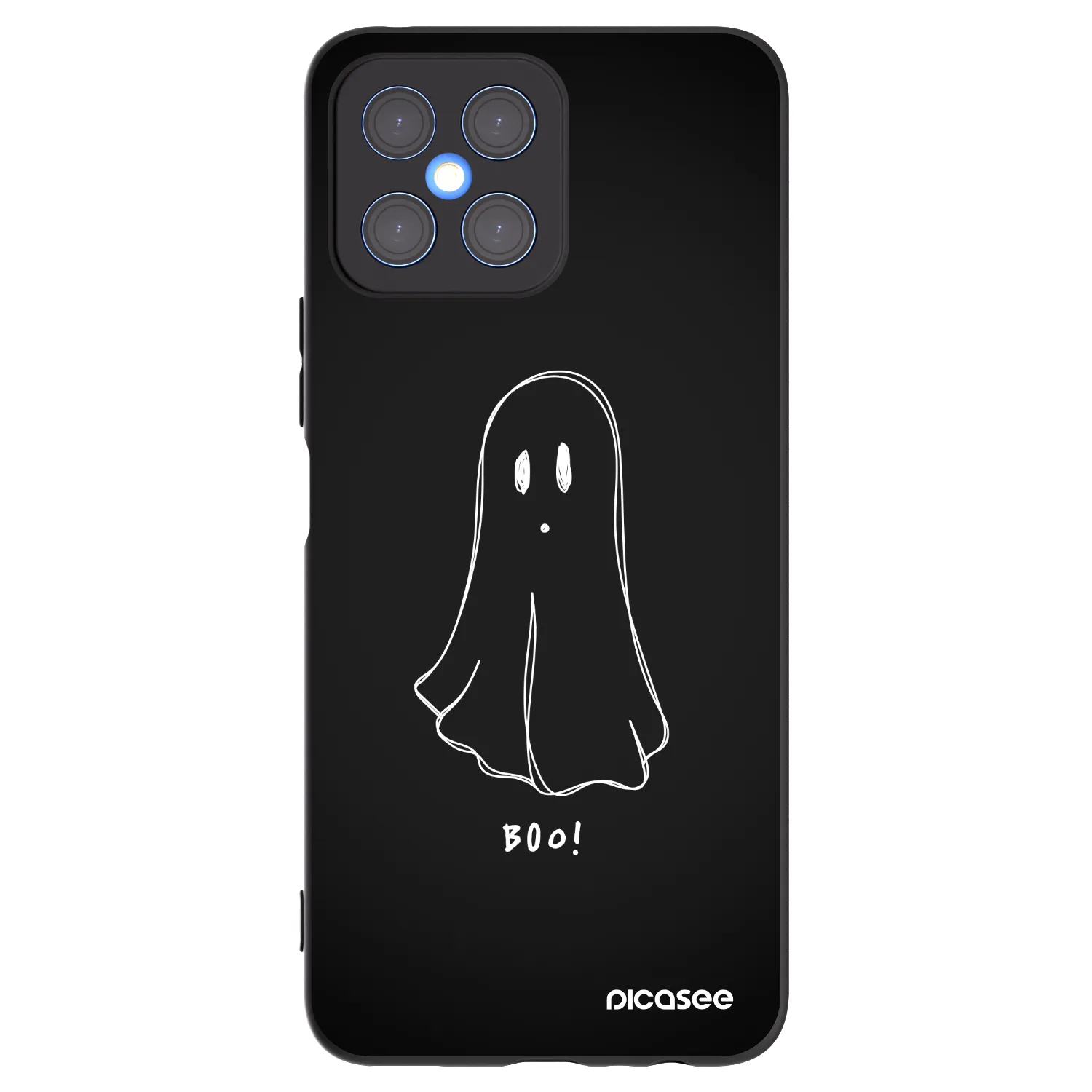 Picasee fekete szilikon tok az alábbi mobiltelefonokra Honor X8 4G - Ghost 2